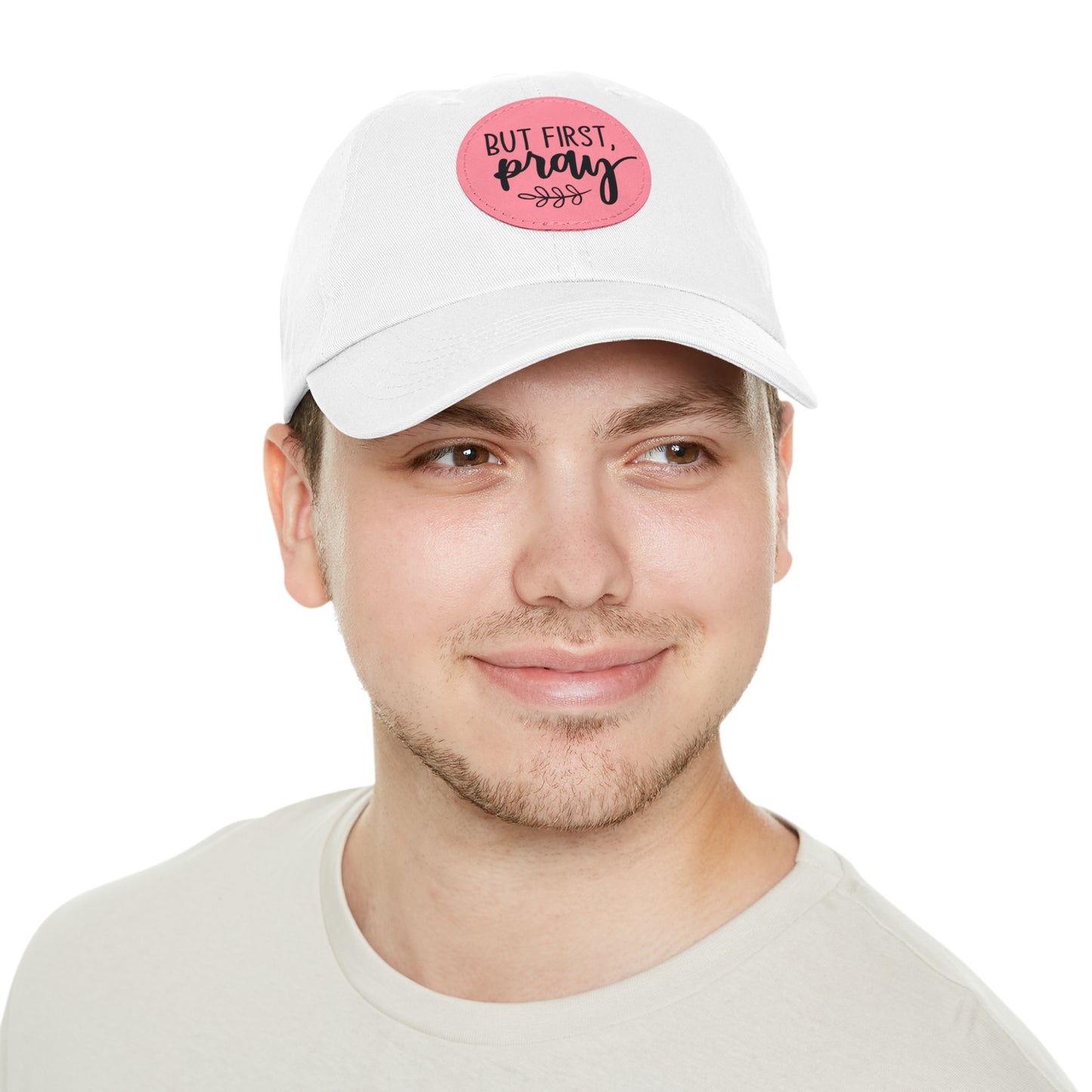 Faith-Based Leather Patch Baseball Cap | Prayer Hat