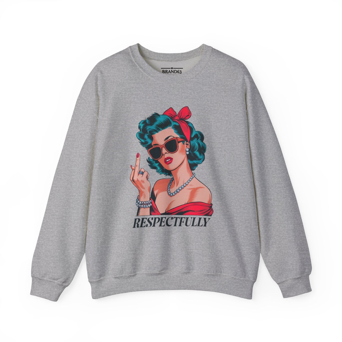 Vintage Sarcastic Middle Finger Sweatshirt