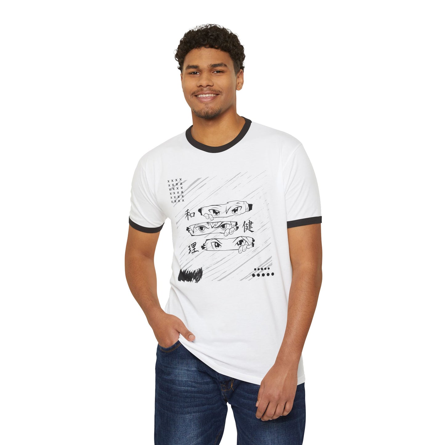 Anime Lovers Japanese Writing Ringer Tee