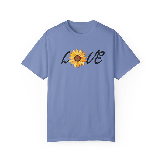 Shop Now for the look of Faux Embroidered Sunflower Design T-shirt.  See the new relaxed calming colors of Comfort Colors Tshirts.  Get Fast Free Shipping on all orders over $99.  Brand63 Shop, Save, Be Happy.