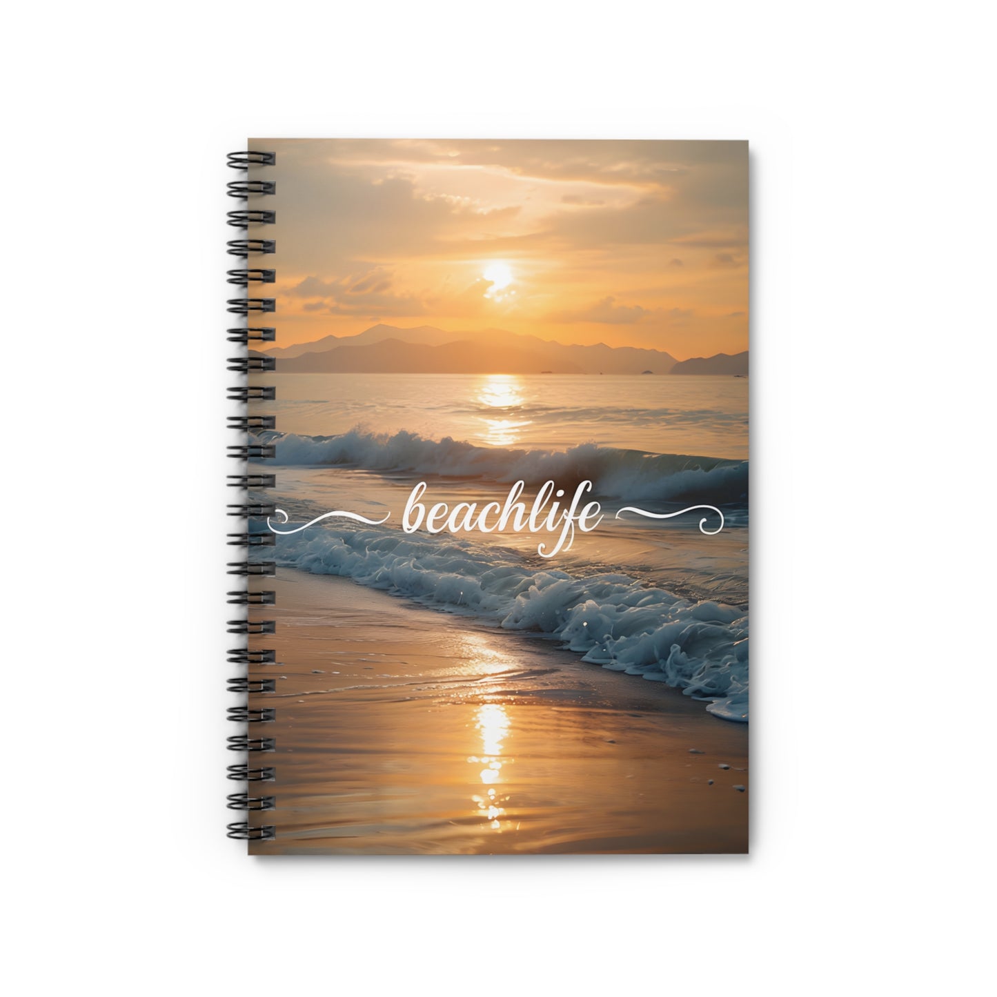 Beachlife Spiral Notebook - Ruled Lines for Inspirational Writing