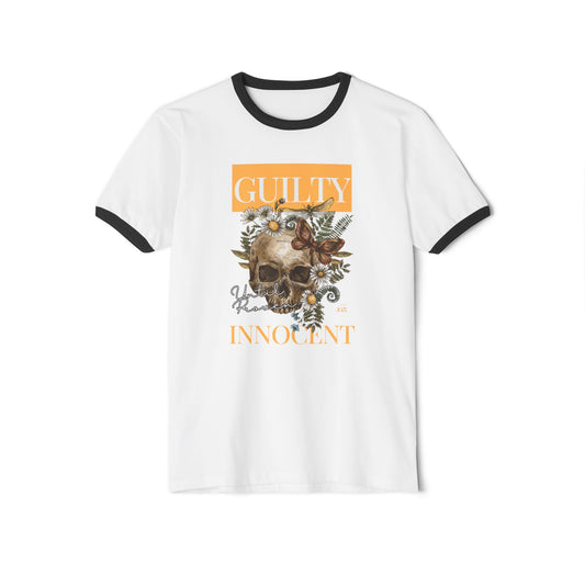 Skull Guilty Ringer Tee | Skull & Nature Art