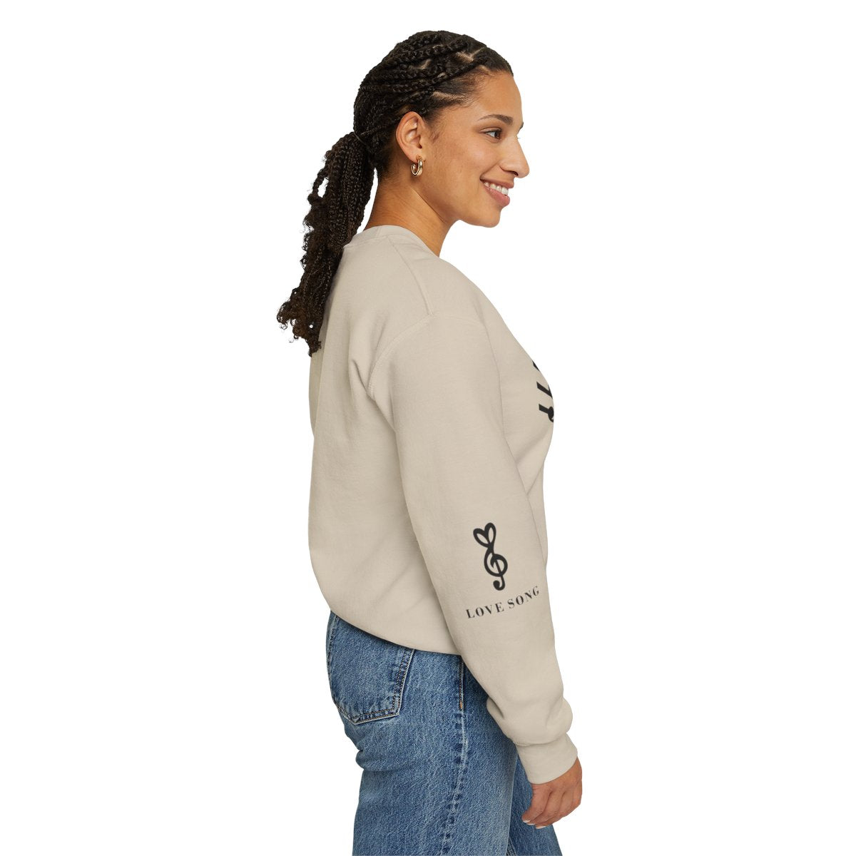 Musical Notes Crewneck Sweatshirt – Perfect for Music Lovers