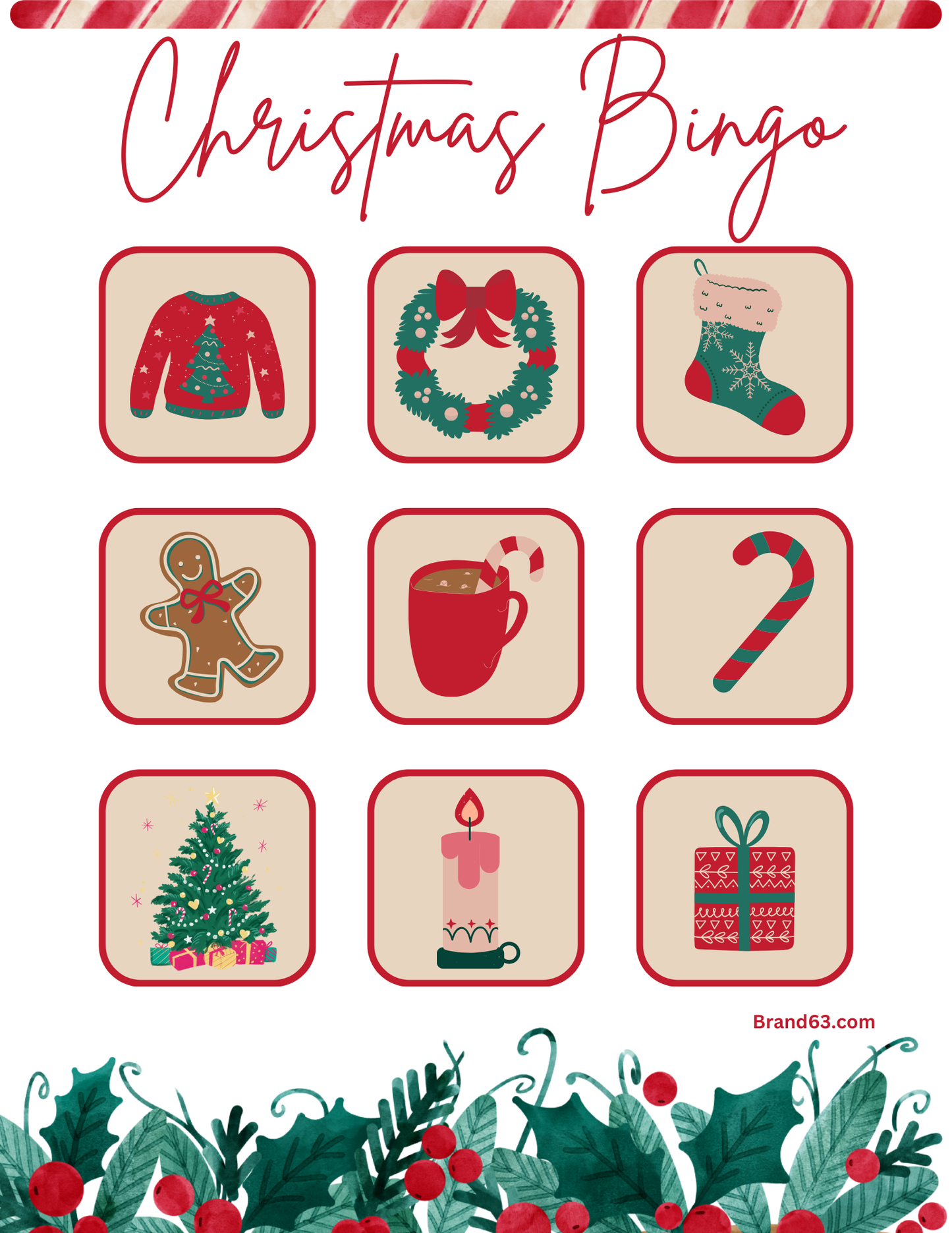 Christmas Bingo Game - FREE Printable