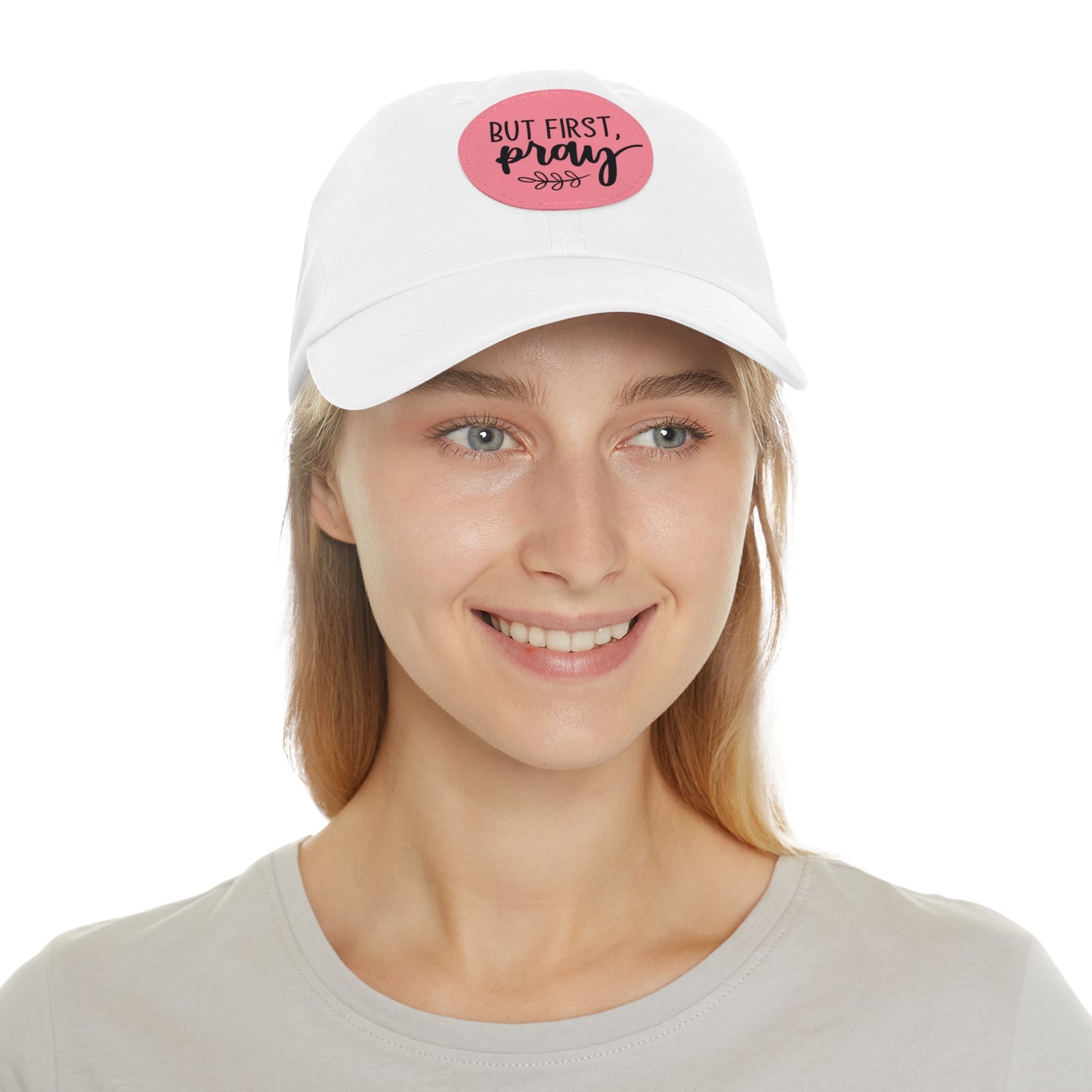 Faith-Based Leather Patch Baseball Cap | Prayer Hat