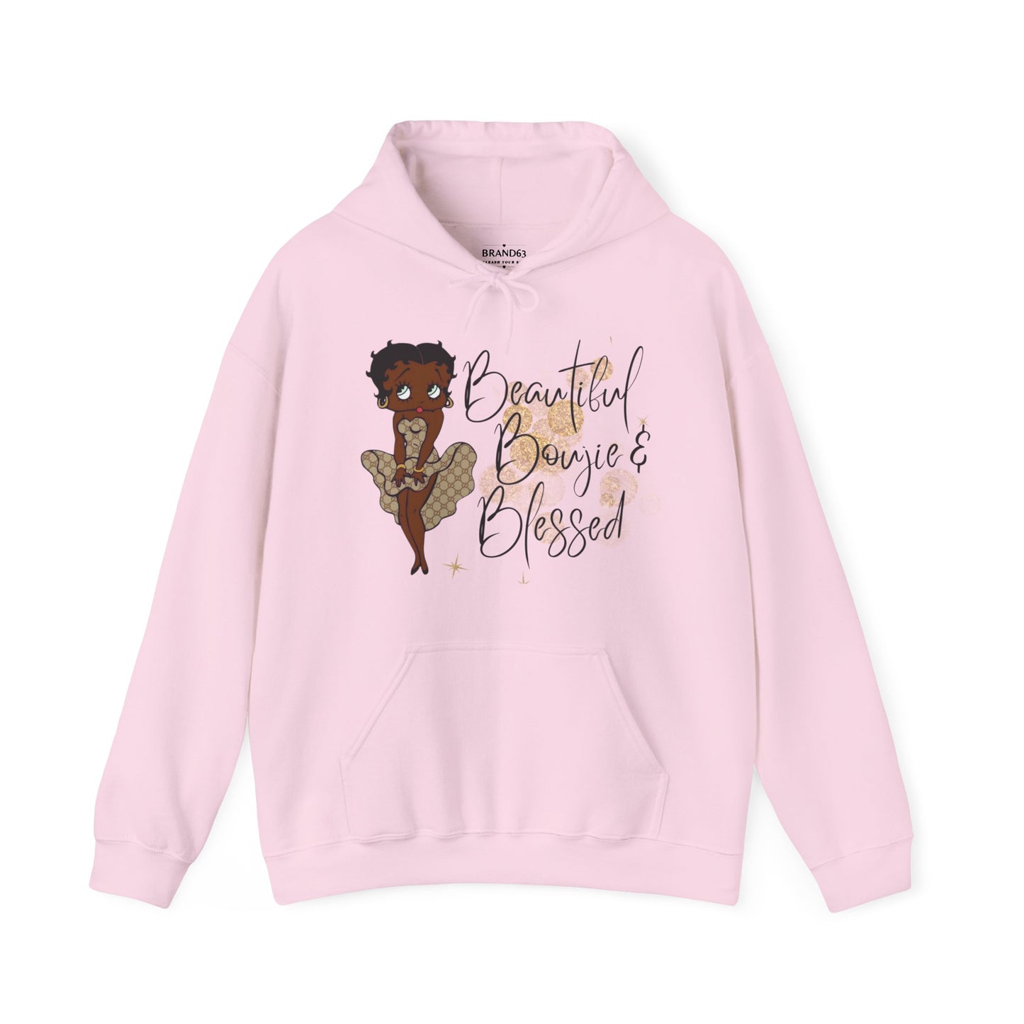 Brand63, African American Betty-Boop Hoodie, Celebrate Black History, culture Pride, Boujie Hoodie, Beautiful Black People. Blessed Black People, Apparel for Black People, Apparel for African Americans, free shipping, fast shipping