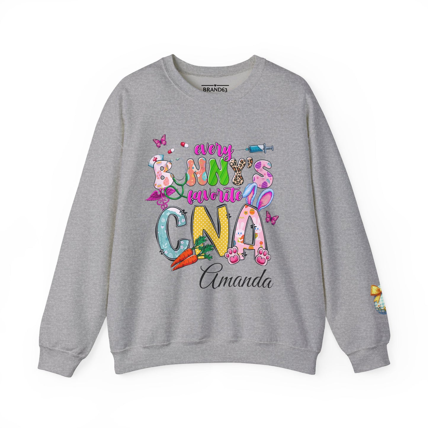 Personalized CNA Easter Bunny Sweatshirt