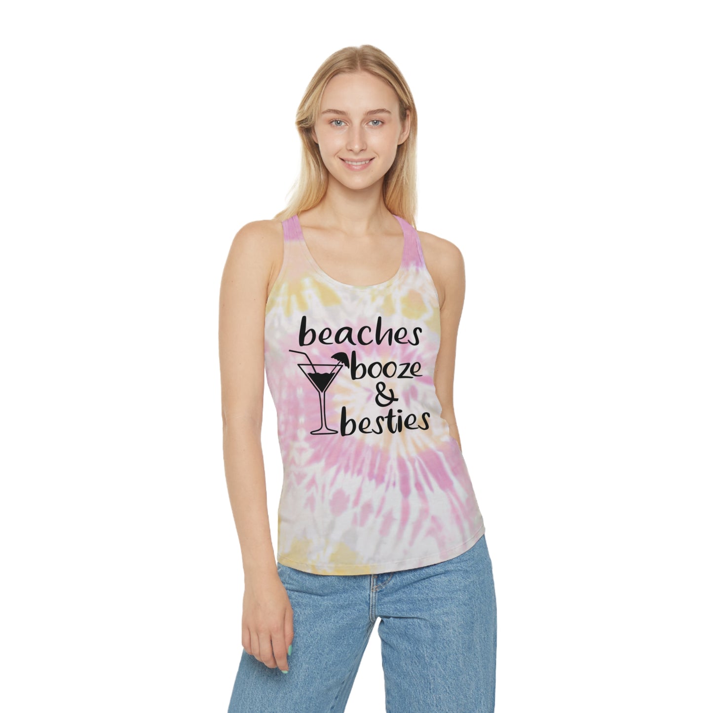 Shop Springbreak, Tie-Dye Racerback shirt. Women show off your sexy arms