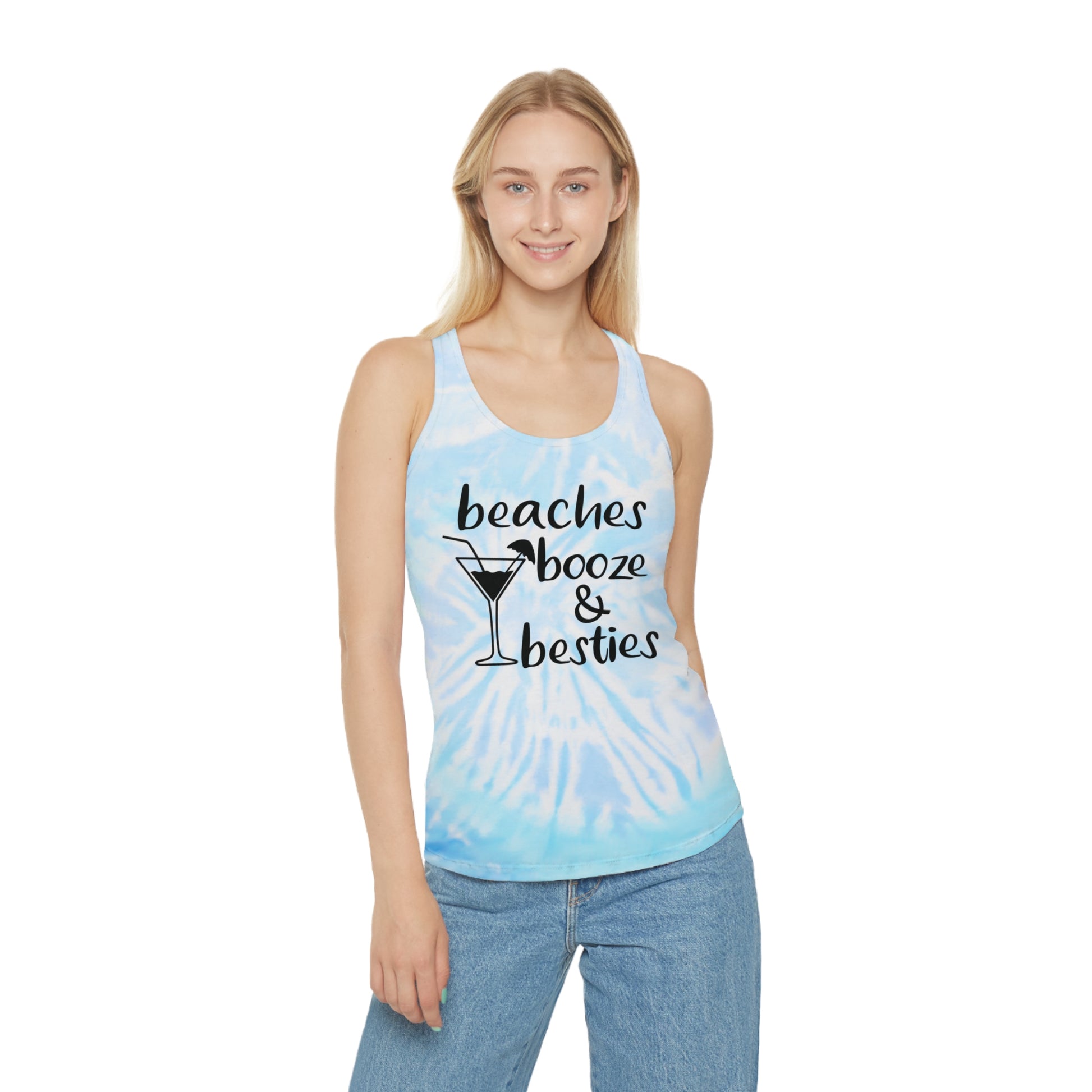 Shop Springbreak, Tie-Dye Racerback shirt. Women show off your sexy arms