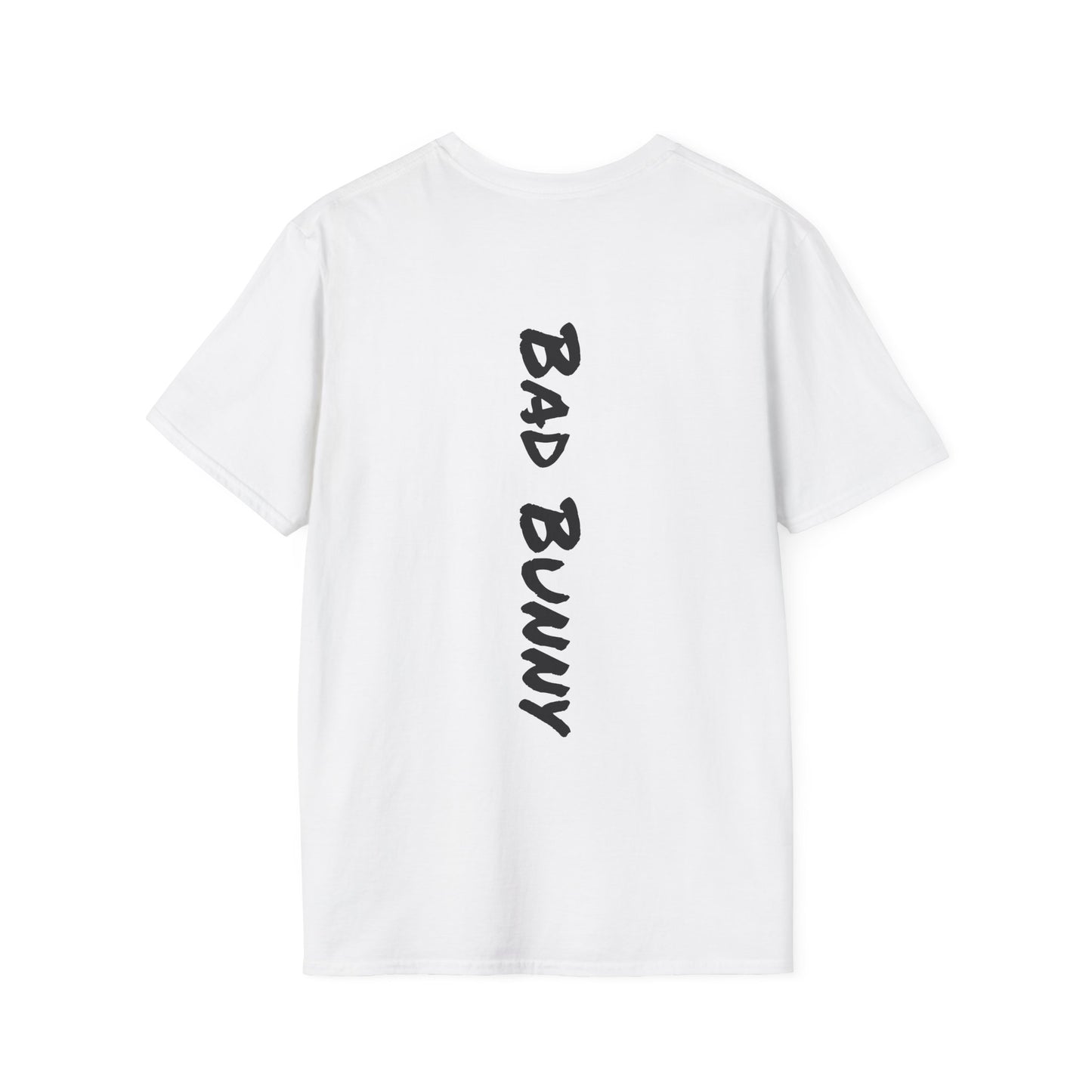 Bad Bunny inspired grey t-shirt with 'Break The Rules' slogan for spring break vacation wear, featuring free shipping. White Tshirt