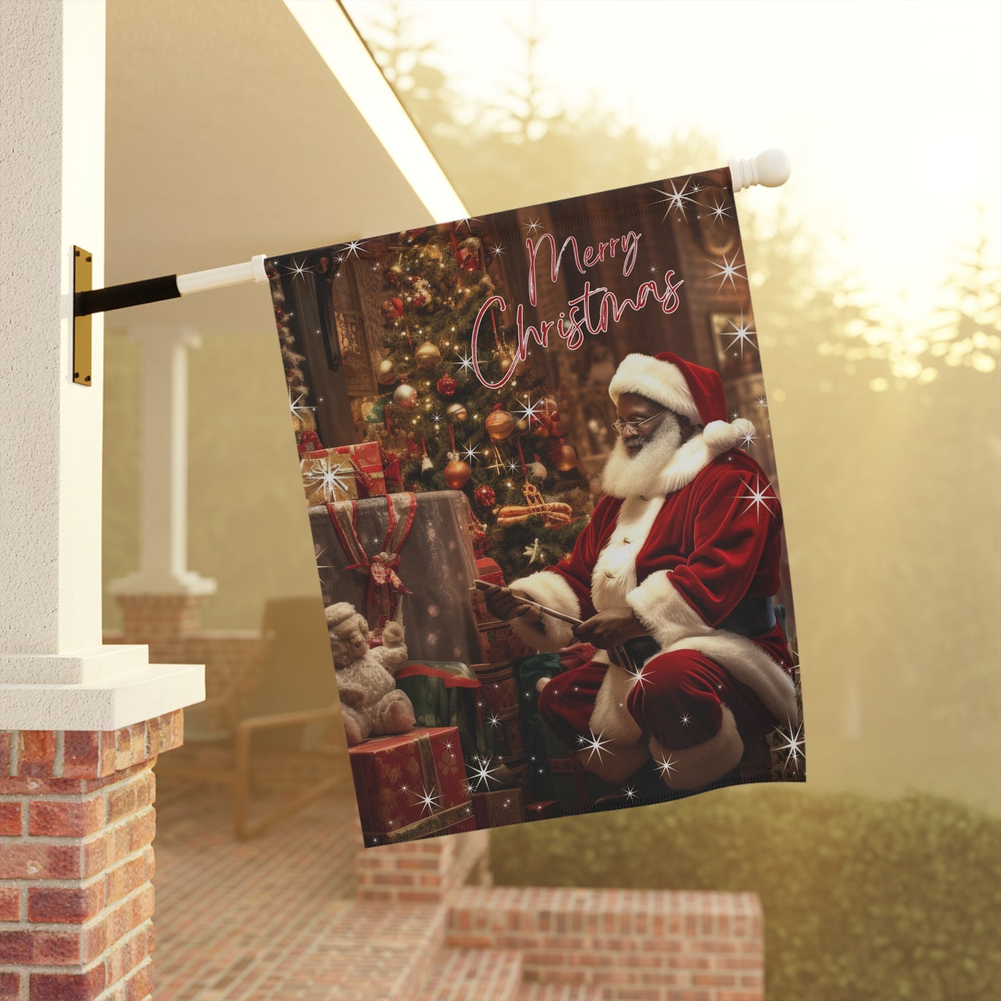 Exclusive Christmas Flag; A Journey of Family, Love, & Peace.  I'll Be Home For Christmas