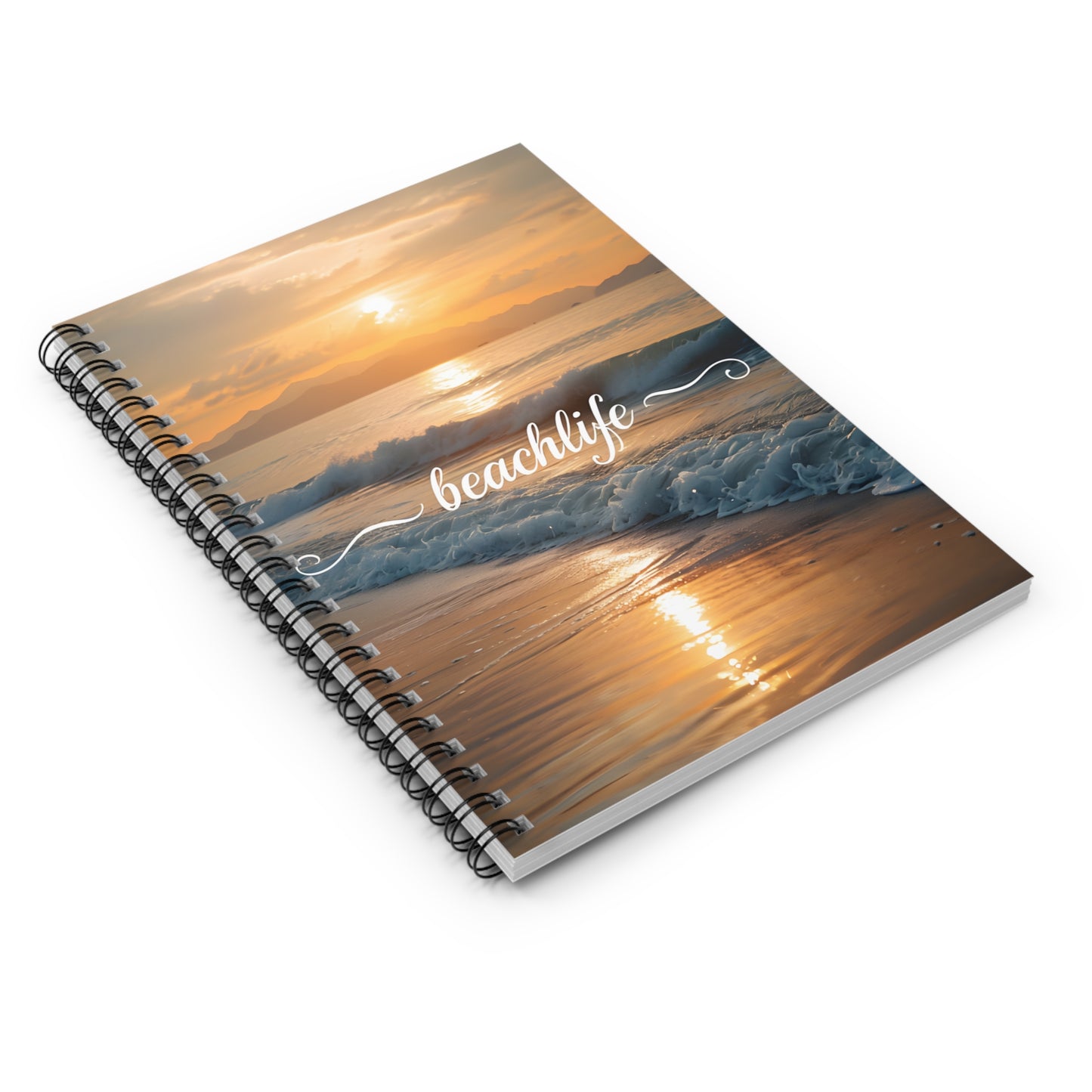 Beachlife Spiral Notebook - Ruled Lines for Inspirational Writing