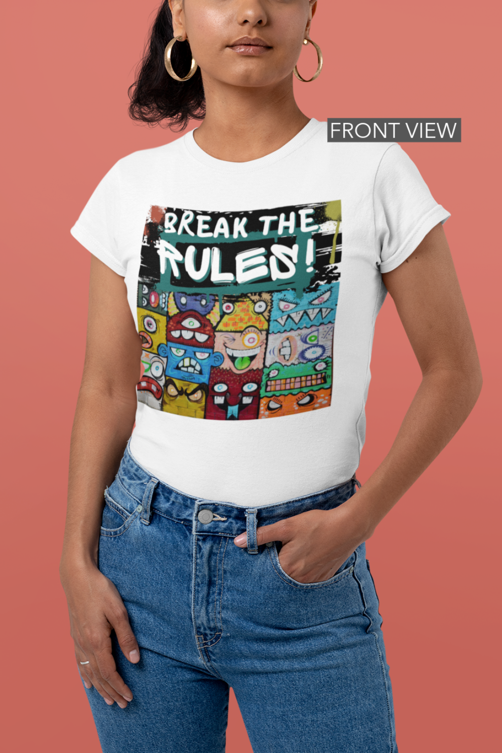 Break The Rules! -  Jersey T-Shirt - Brand63