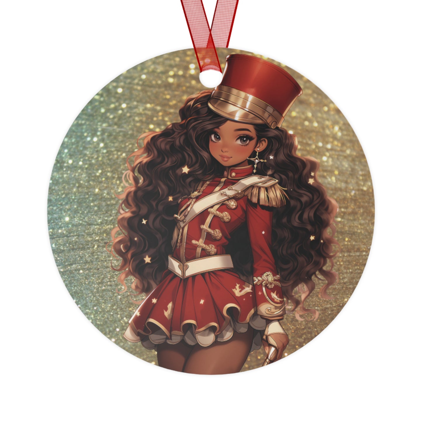 Exclusive Black Nutcracker Diva Ornament (Style 1)