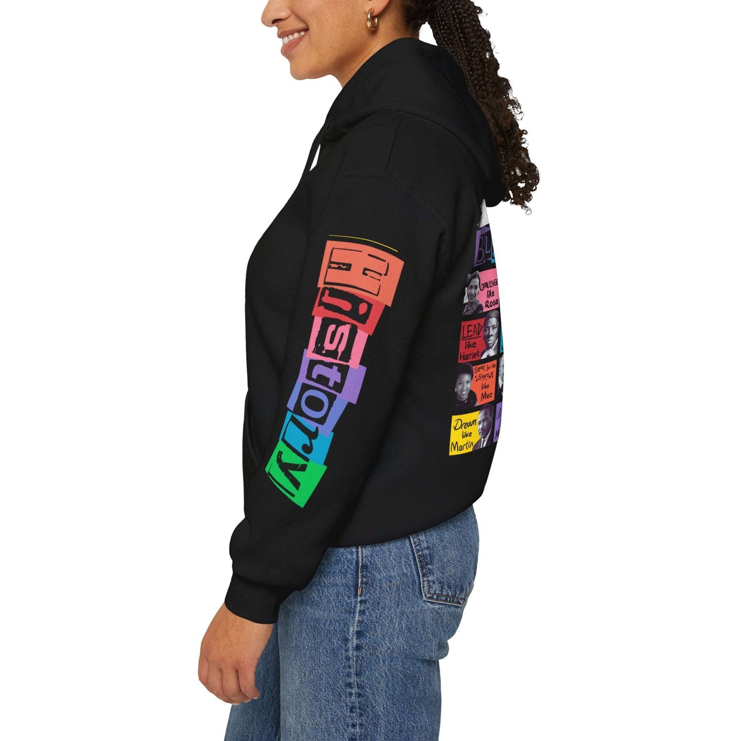 Limited Edition, Black History Icons Hoodie, Beautiful Black Heritage Iconic Apparel, Free Shipping on orders over $100, Celebrate Black History, African American Affirmation