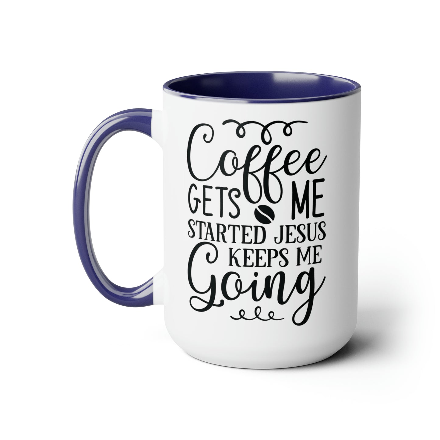 Coffee & Jesus Coffee Mug, 15oz