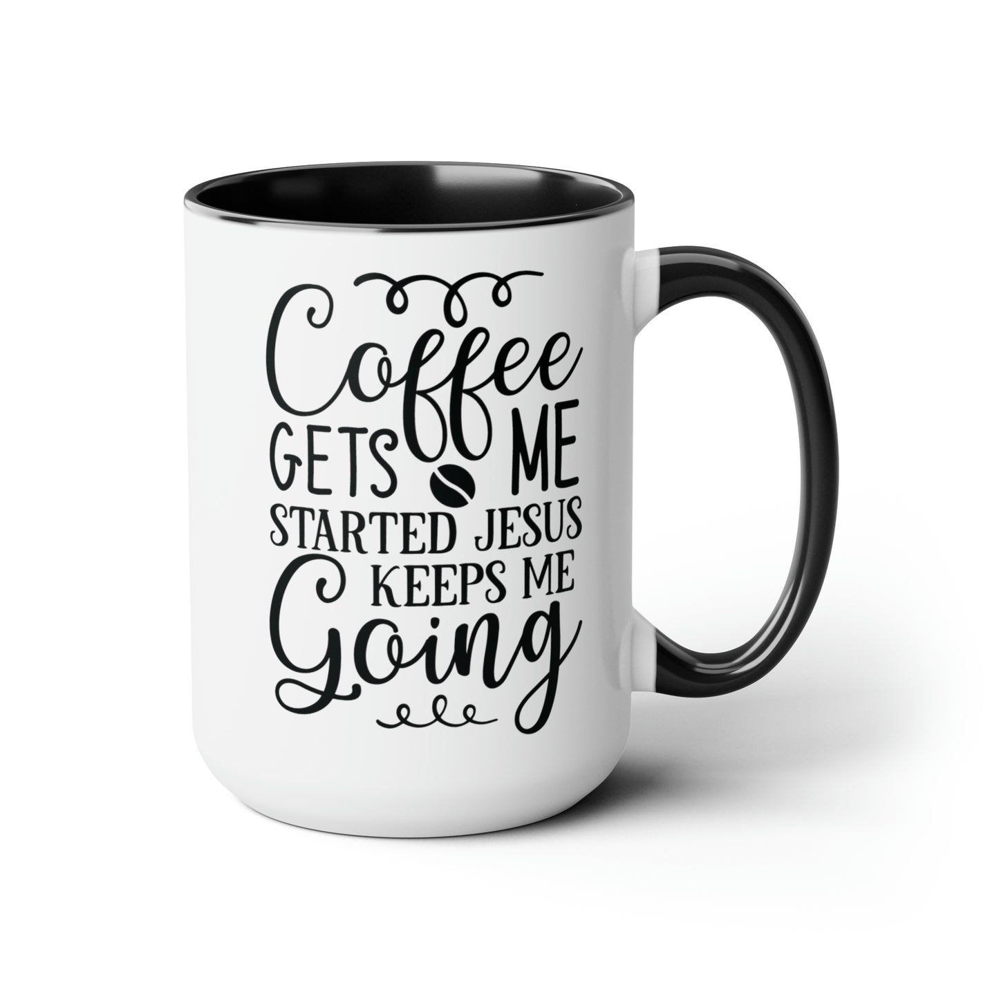 Coffee & Jesus Coffee Mug, 15oz