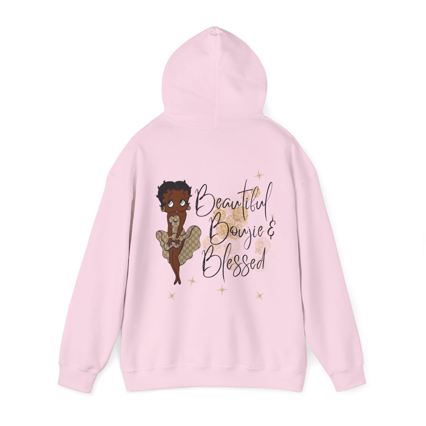 Brand63, African American Betty-Boop Hoodie, Celebrate Black History, culture Pride, Boujie Hoodie, Beautiful Black People. Blessed Black People, Apparel for Black People, Apparel for African Americans