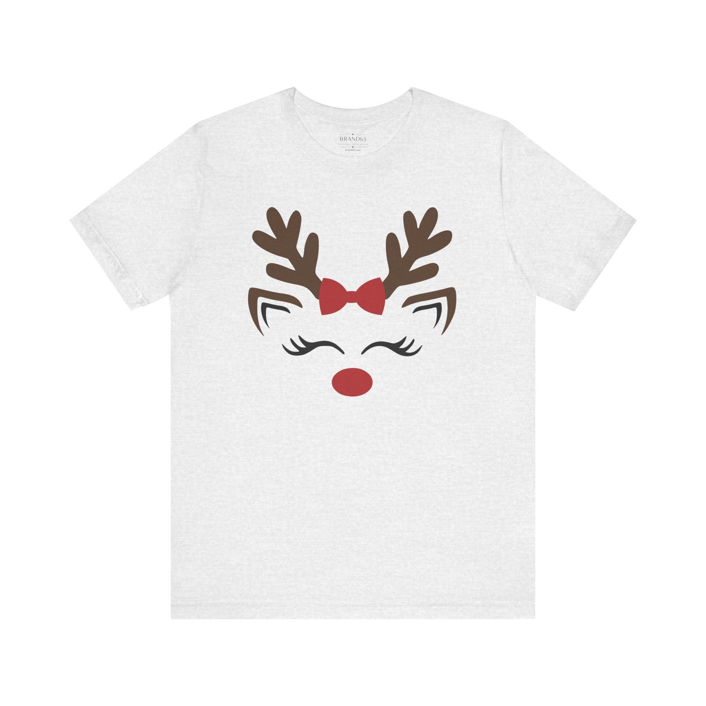 Christmas Red Nose Reindeer Jersey T-Shirt