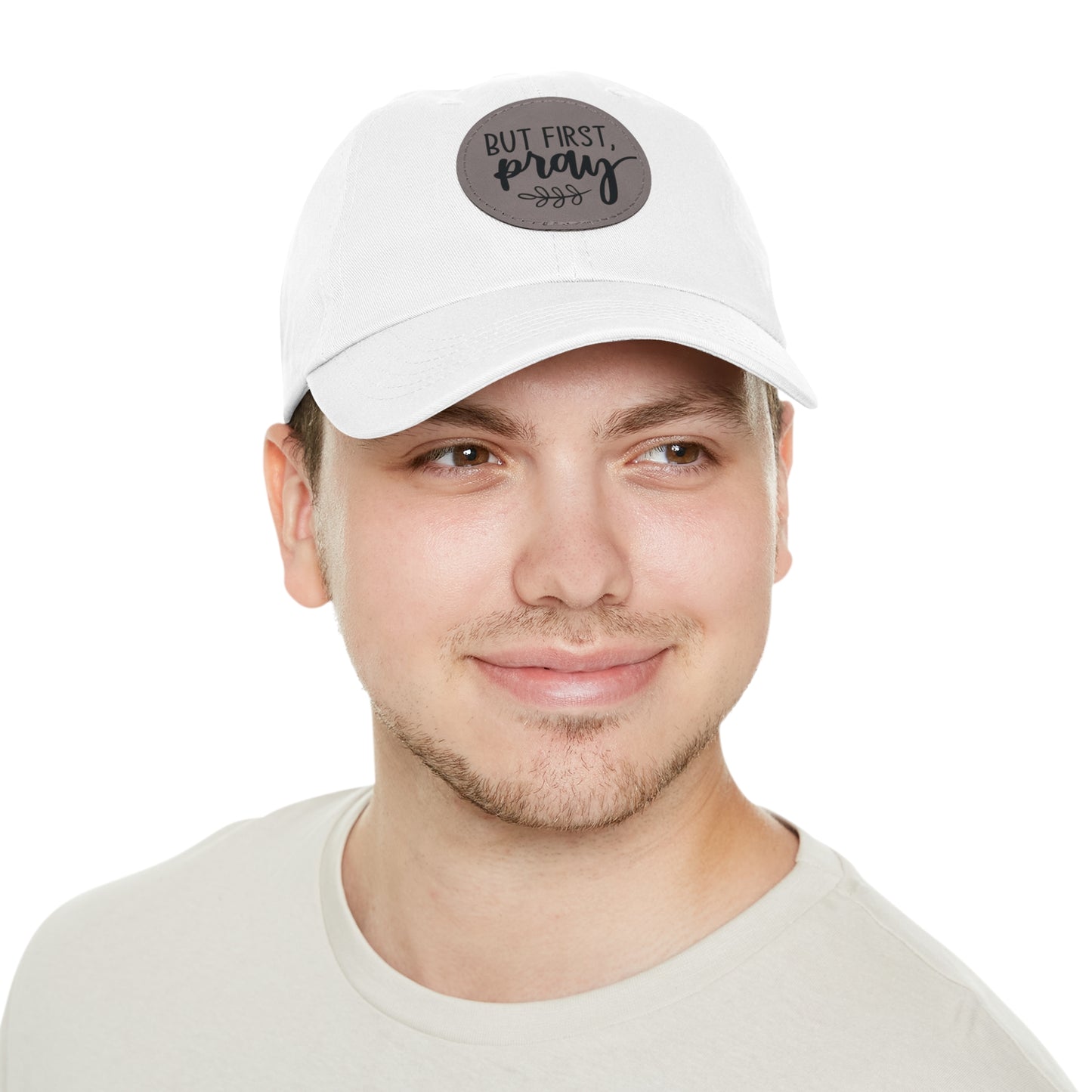 Faith-Based Leather Patch Baseball Cap | Prayer Hat