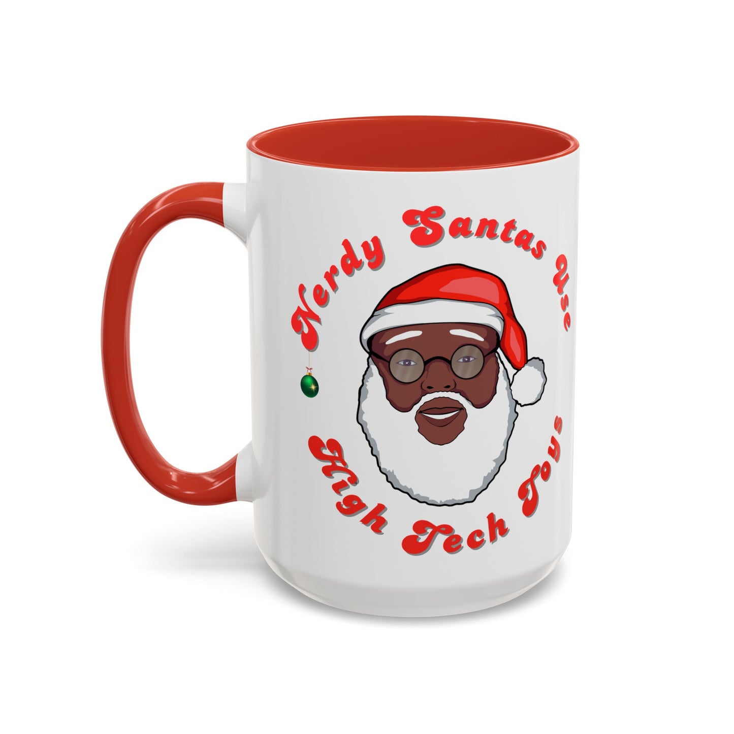 EXCLUSIVE Nerdy Black Santa Coffee Mug (15oz)