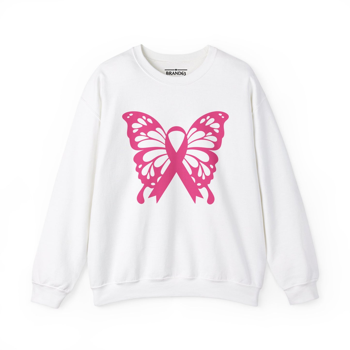 Breast Cancer Awareness Pink Ribbon Crewneck Sweatshirt