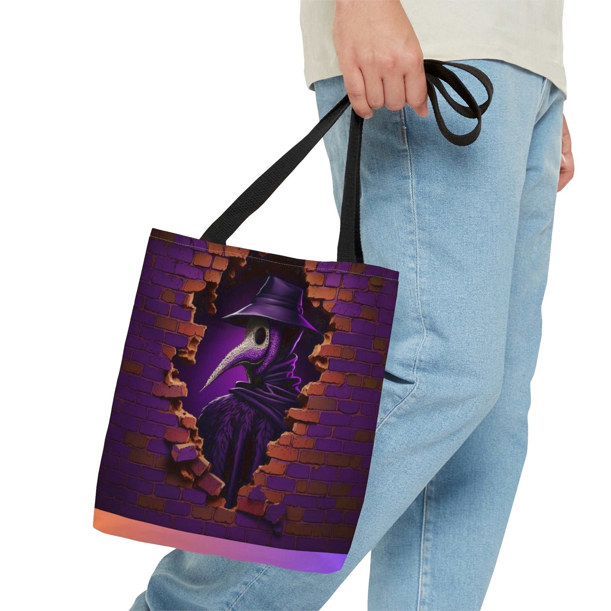 3D Hocus Pocus Spooky Season Halloween Tote Bag | 3D Scary Mask Design Purse | Trick or Treat Tote Bag