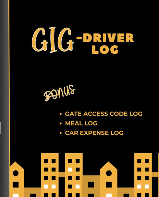 uber eats,  uber eat,  spark driver,  shipt driver,  log book,  instacart driver,  gig driver, log book,  gig driver, gig driver logbook,  Books