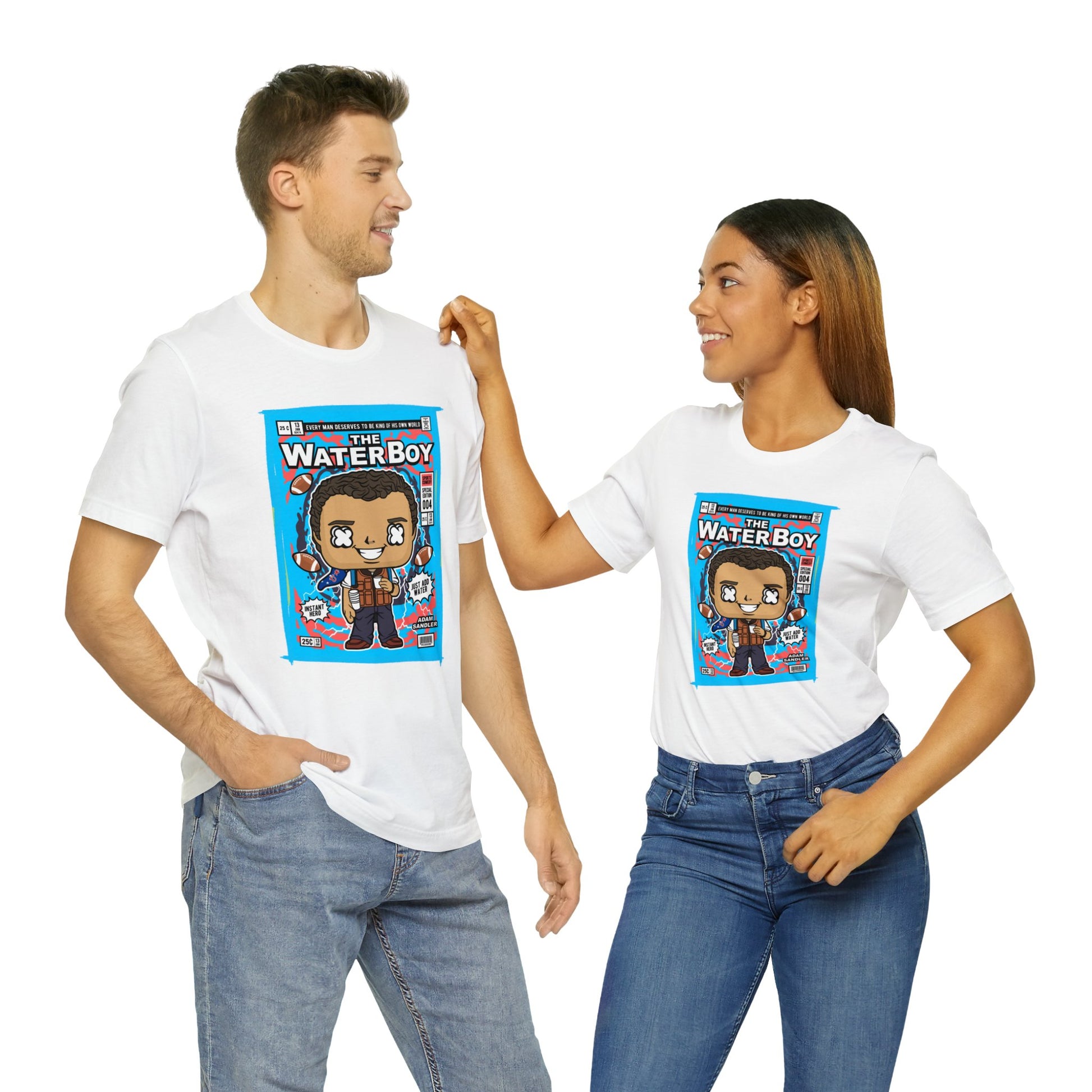 Brand63's exclusive The Water Boy Comic Book-Pop Art T-shirt collection, featuring vibrant designs with free shipping on orders over $100