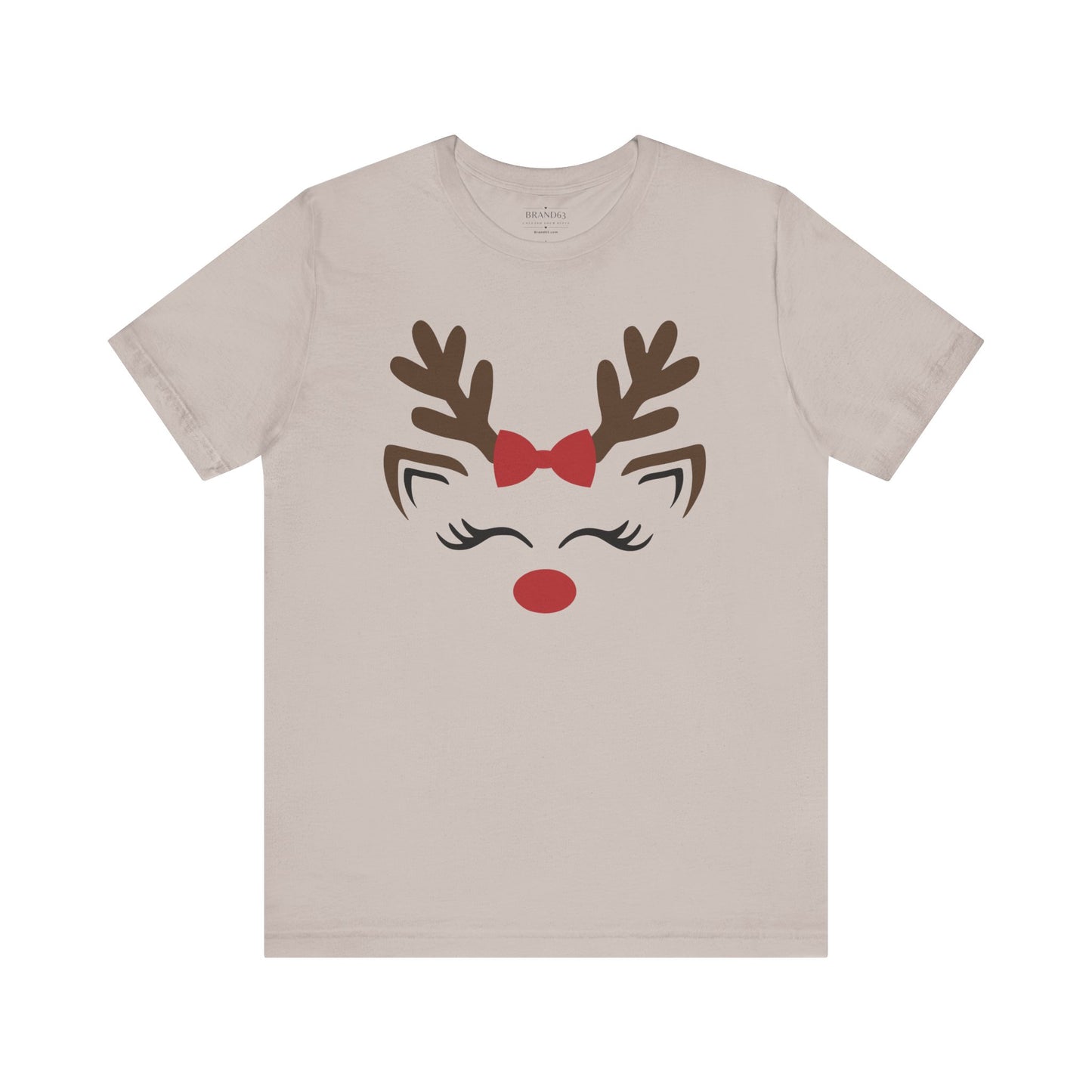 Christmas Red Nose Reindeer Jersey T-Shirt