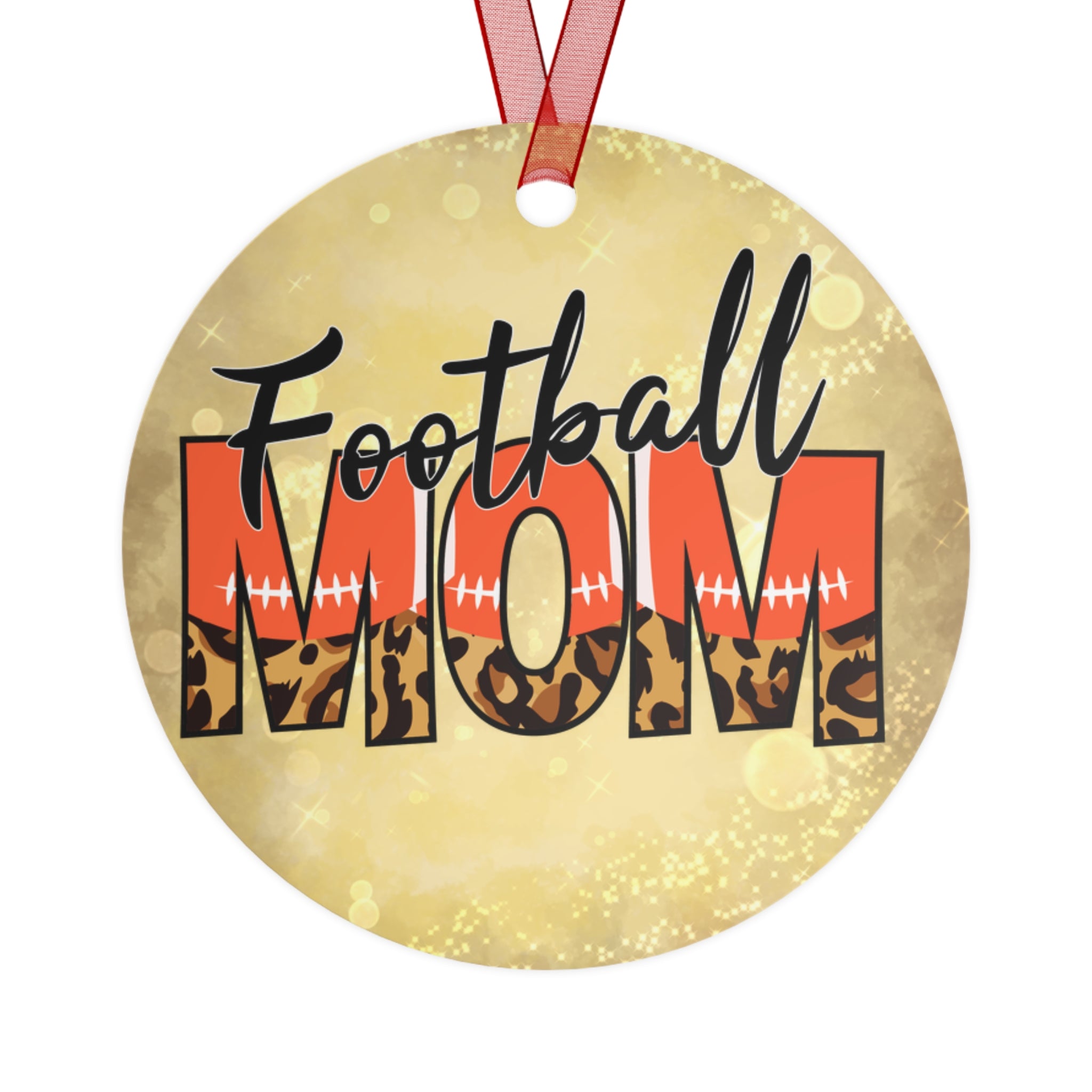 Football Mom Deluxe Christmas Ornament, Christmas Tree Decor, Gift For Mom, Holiday Decorations