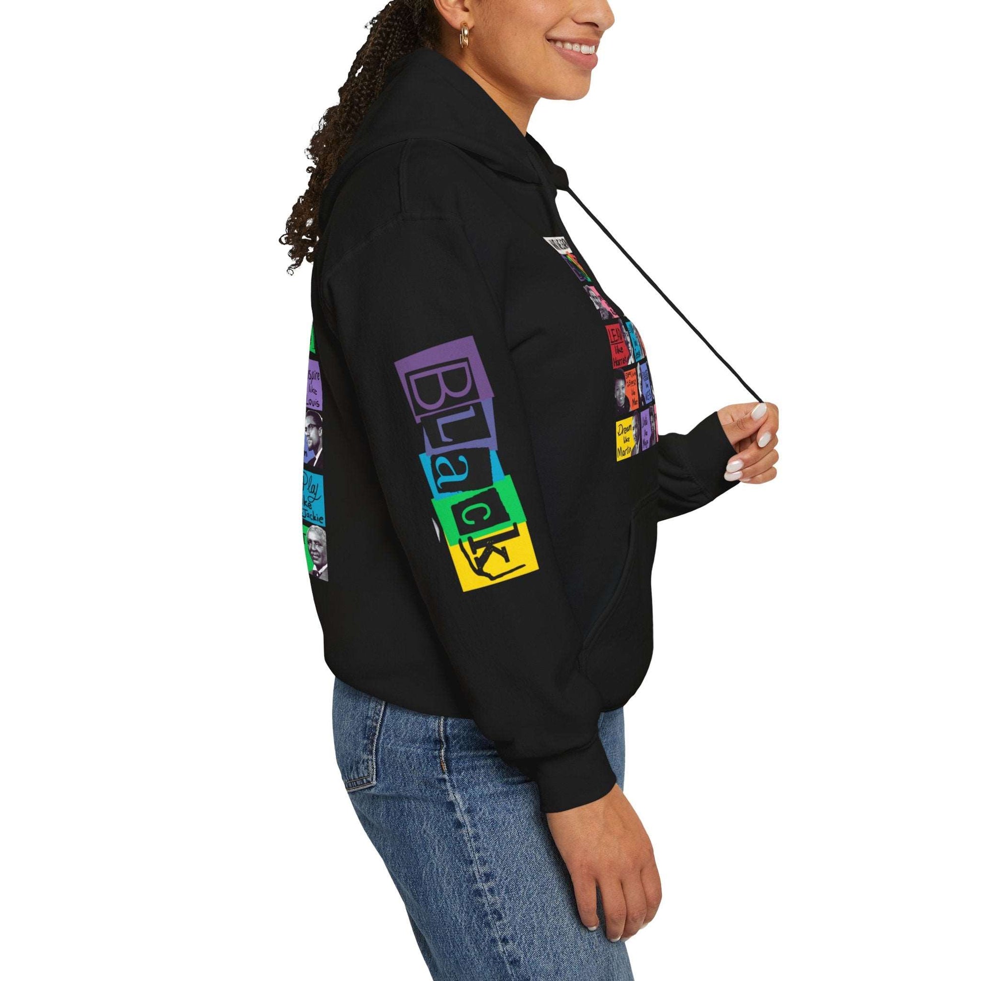 Limited Edition, Black History Icons Hoodie, Beautiful Black Heritage Iconic Apparel, Free Shipping on orders over $100, Celebrate Black History, African American Affirmation