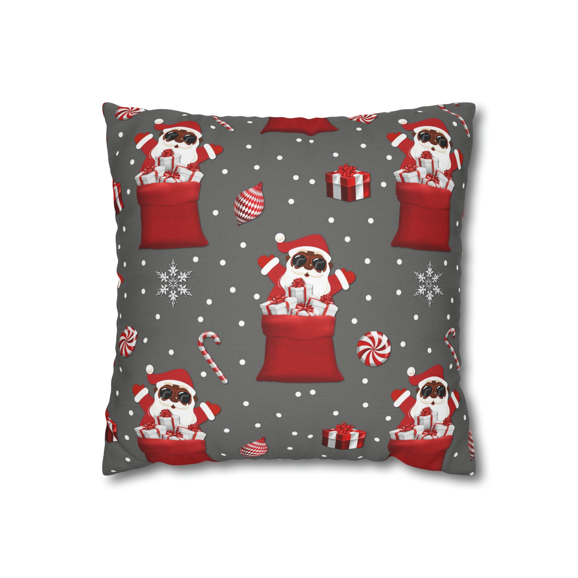 Exclusive Christmas Black Santa Pillow Cases