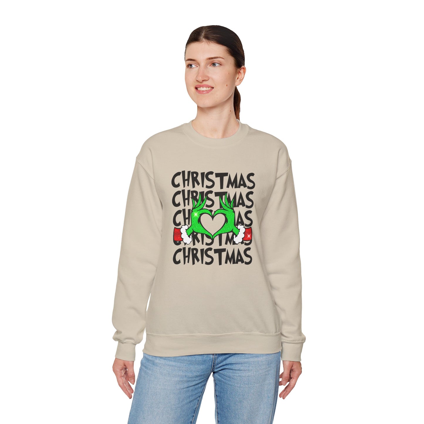 Grinchy Christmas Love Crewneck Sweatshirt