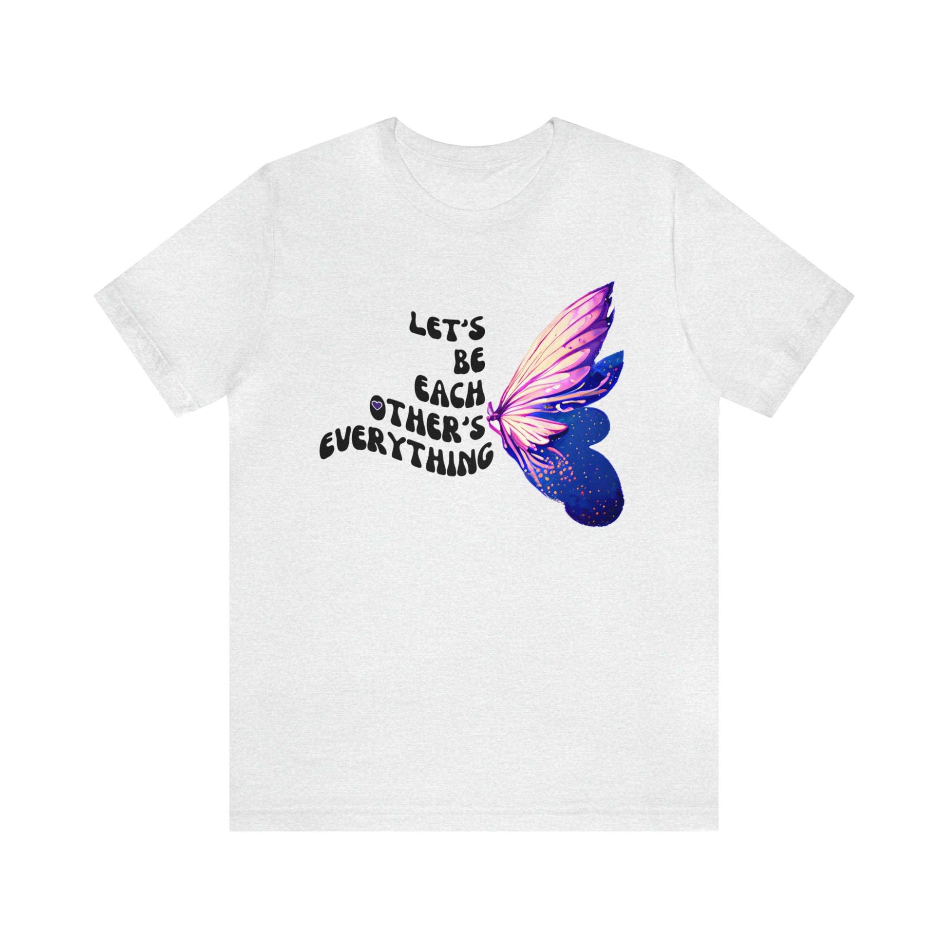 Beautiful Together Butterfly! -  Jersey T-Shirt | Front and Back Printed Tee, Brand63.com, Free Shipping, Custom T-shirts for men, women and kids, Love Butterfly, Love Shirt, Summer Shirt, Butterfly shirt.