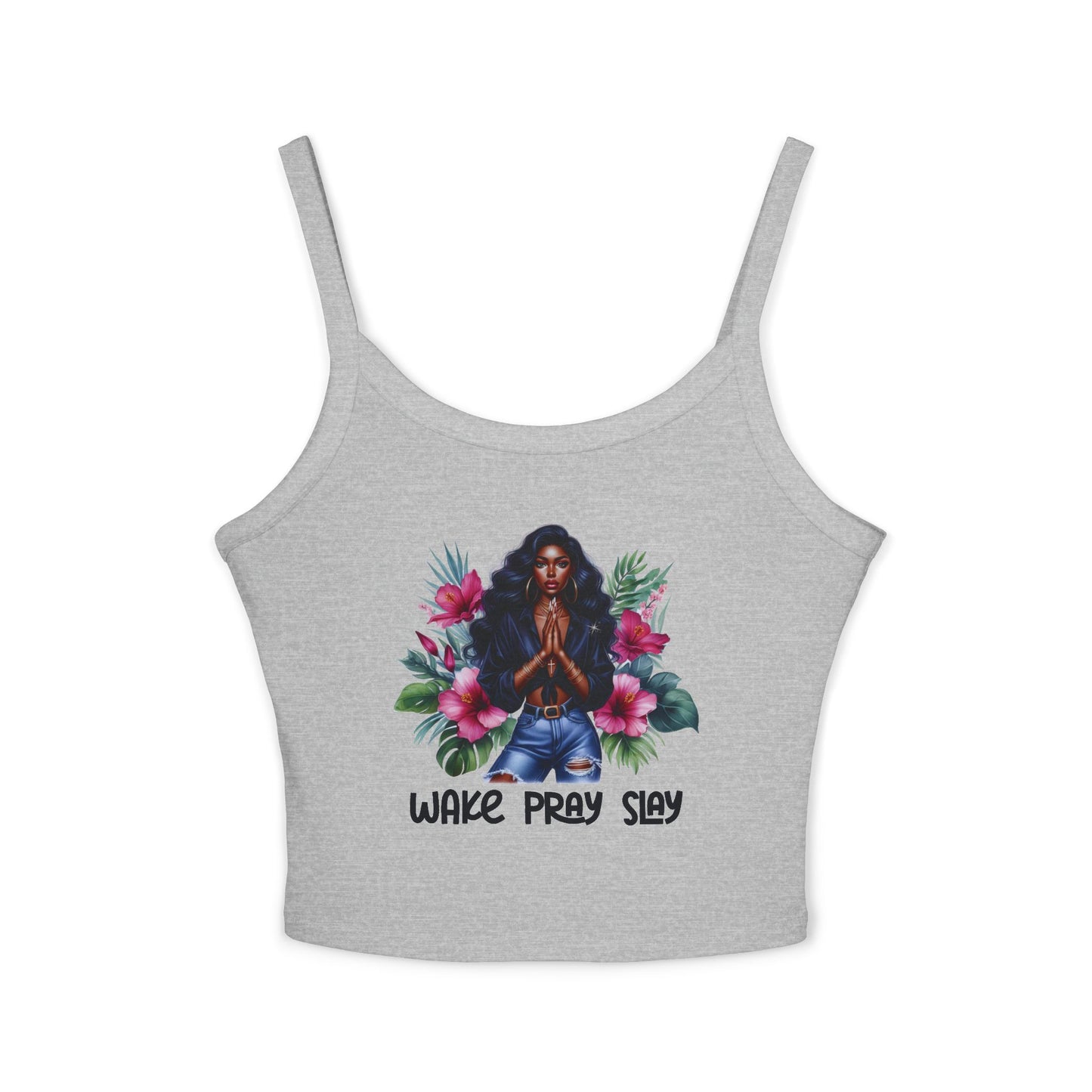 Women's Afro-Chic  Wake Pray Slay Beautiful Tank Top