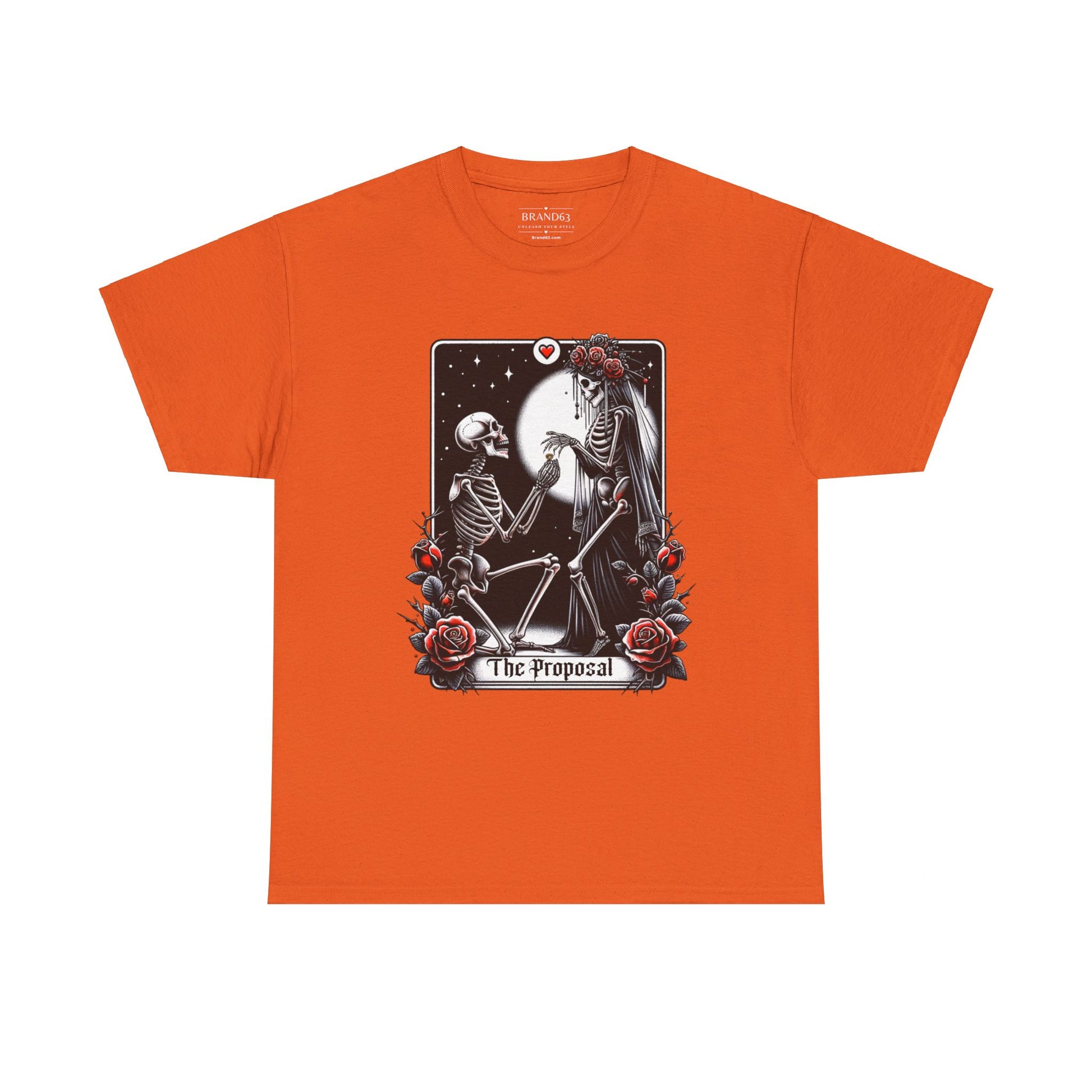 Gothic Halloween T-shirt. Skeleton