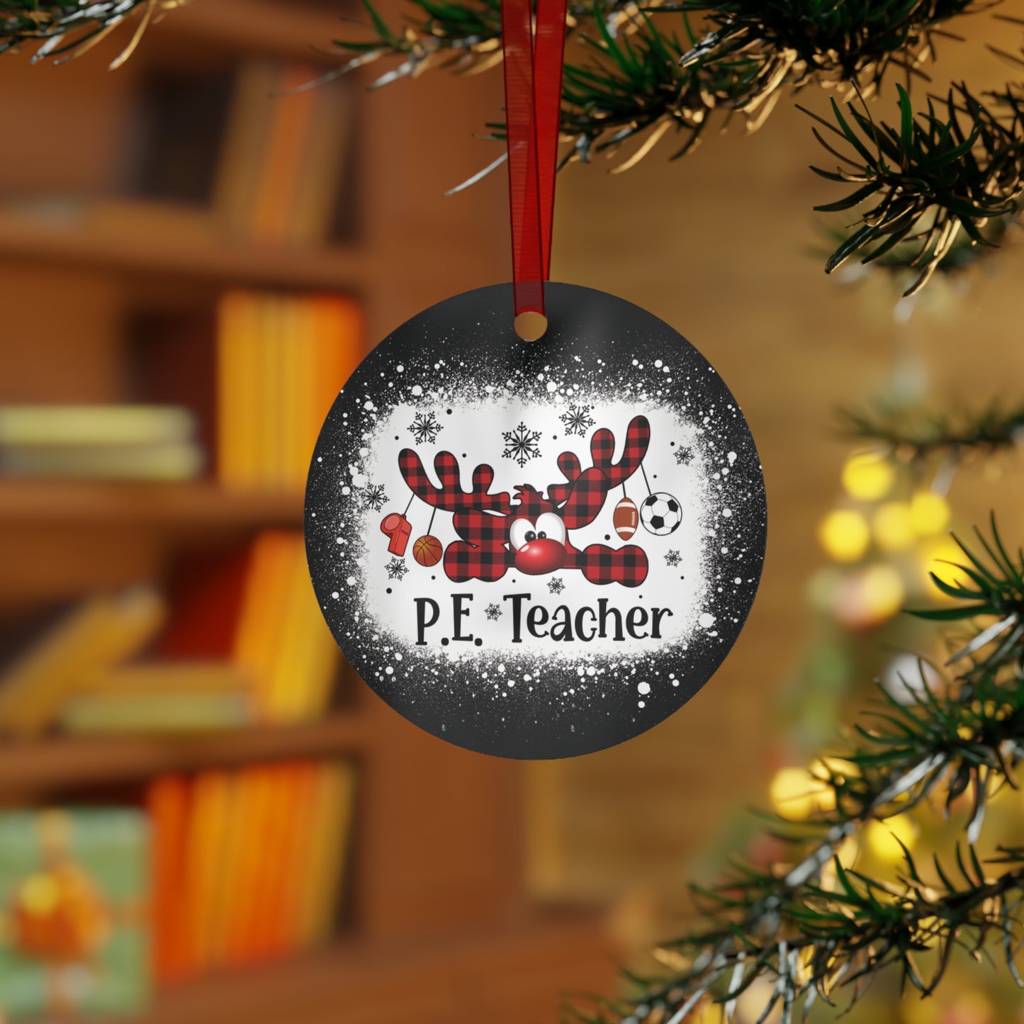 PE Teacher Deluxe Christmas  Ornament