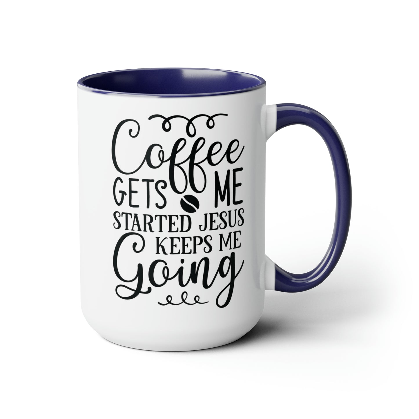 Coffee & Jesus Coffee Mug, 15oz