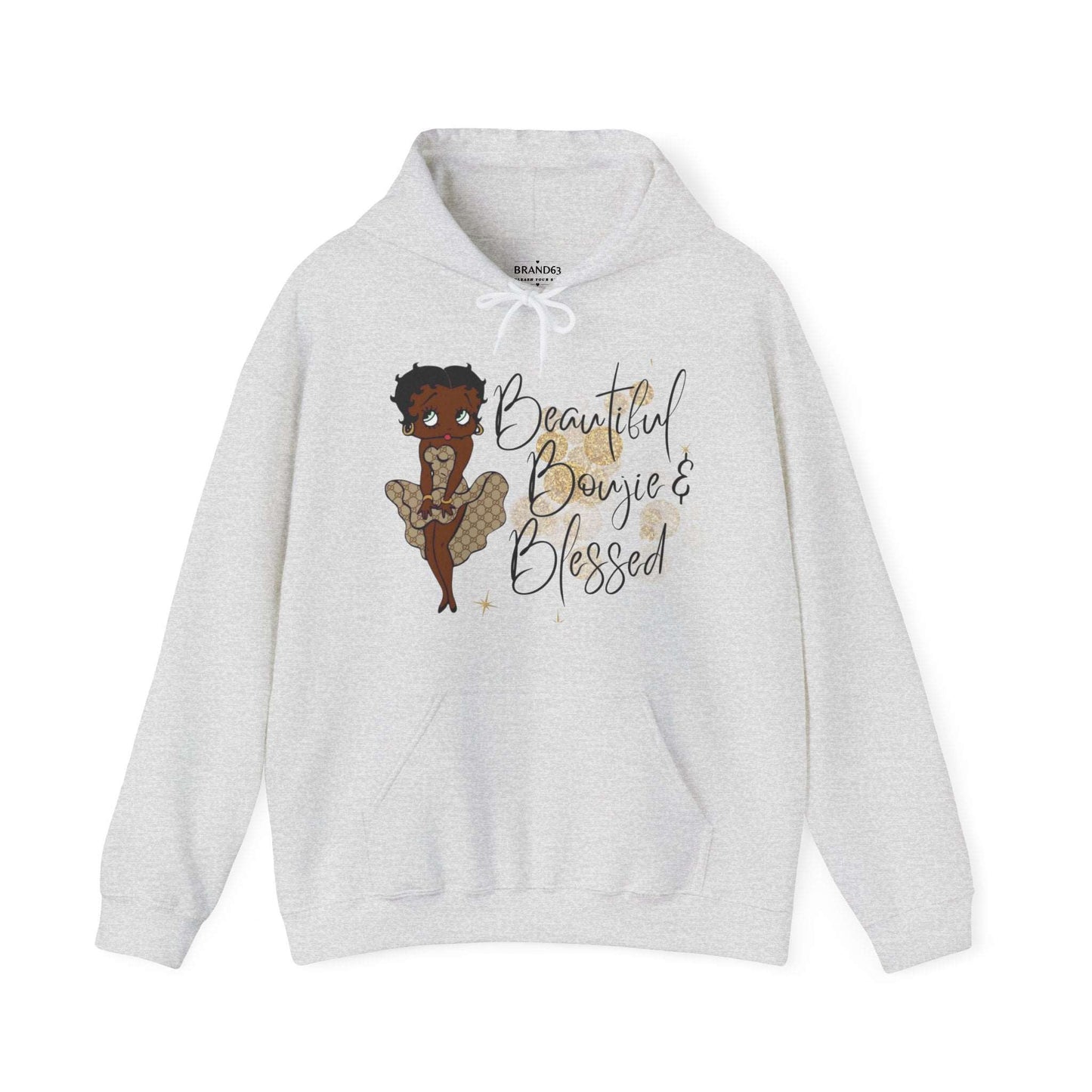 Brand63, African American Betty-Boop Hoodie, Celebrate Black History, culture Pride, Boujie Hoodie, Beautiful Black People. Blessed Black People, Apparel for Black People, Apparel for African Americans, free shipping, fast shipping