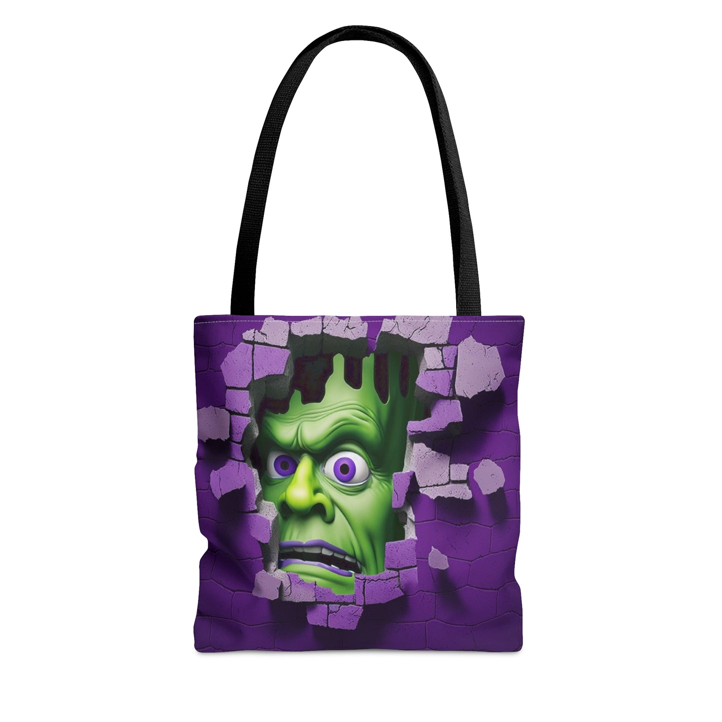 3D Hocus Pocus Spooky Season Halloween Tote Bag | 3D Frankenstein Design Purse | Trick or Treat Tote Bag