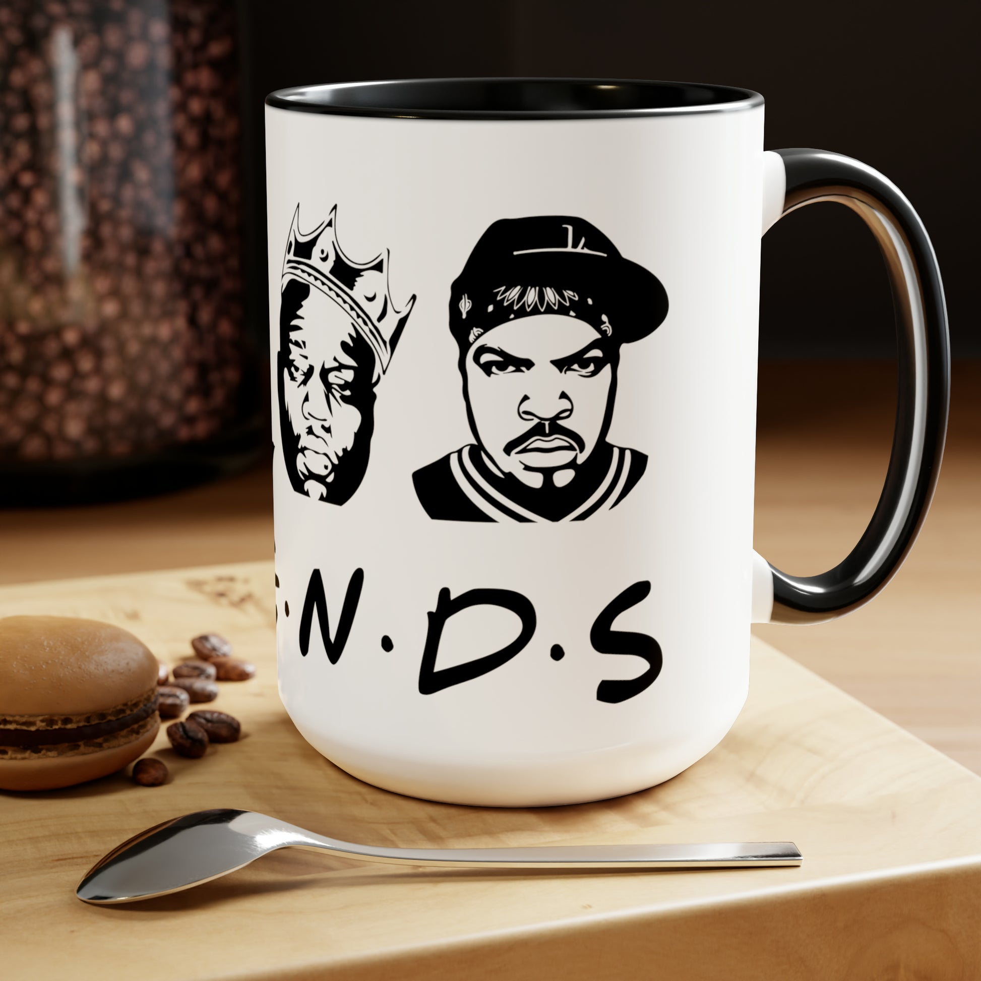 Tupac-Snoop-Dogg-The-Notorious-BIG-ICE-CUBE-15 oz ceramic mug-Legendary-Rappers-Cup