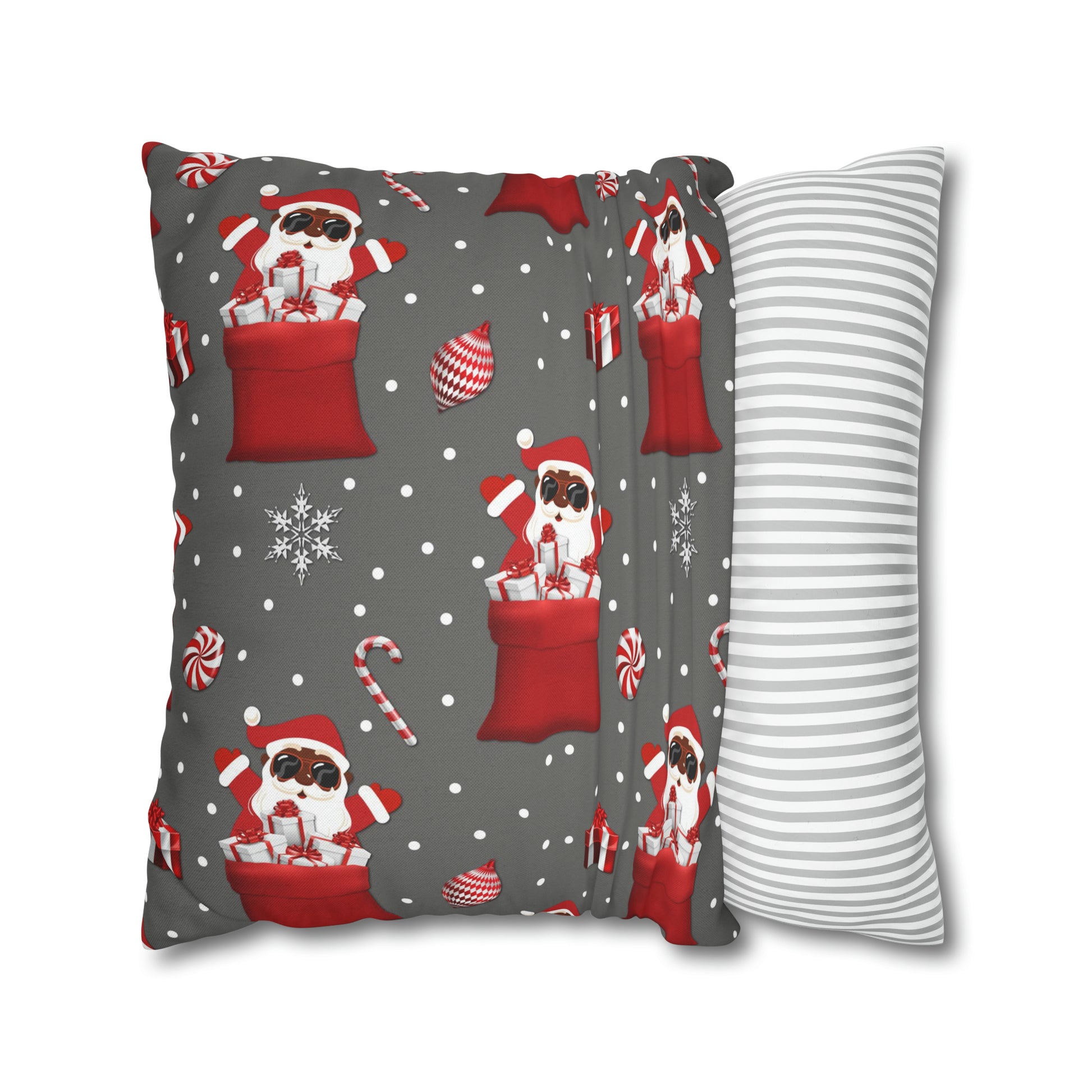 Exclusive Christmas Black Santa Pillow Cases