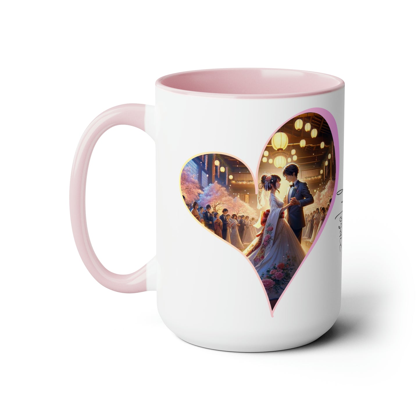 Yumi & Alex Carter Coffee Mug |  Two-Tone 15oz Mug