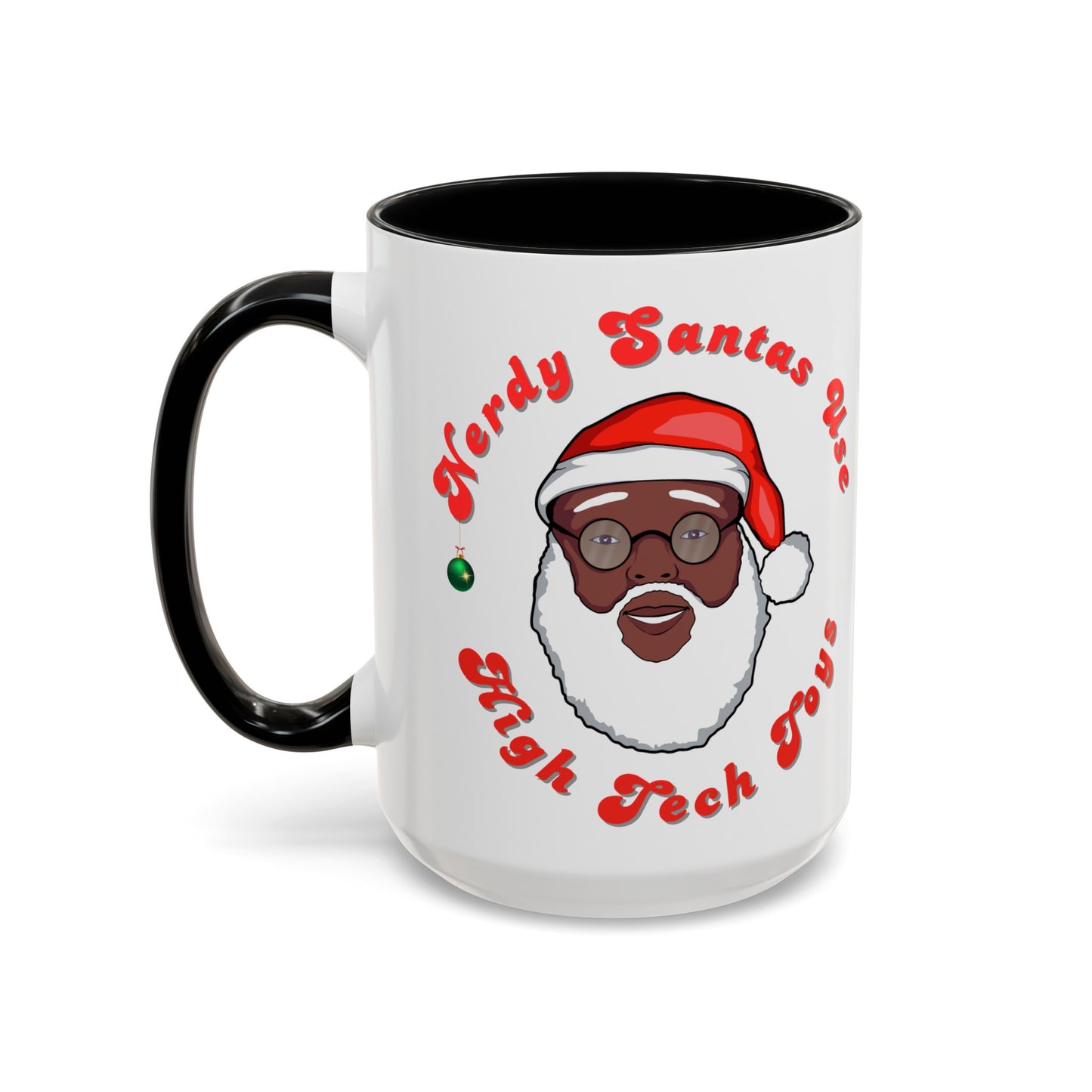 EXCLUSIVE Nerdy Black Santa Coffee Mug (15oz)