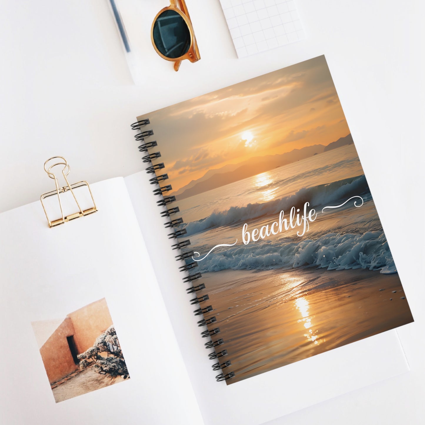 Beachlife Spiral Notebook - Ruled Lines for Inspirational Writing