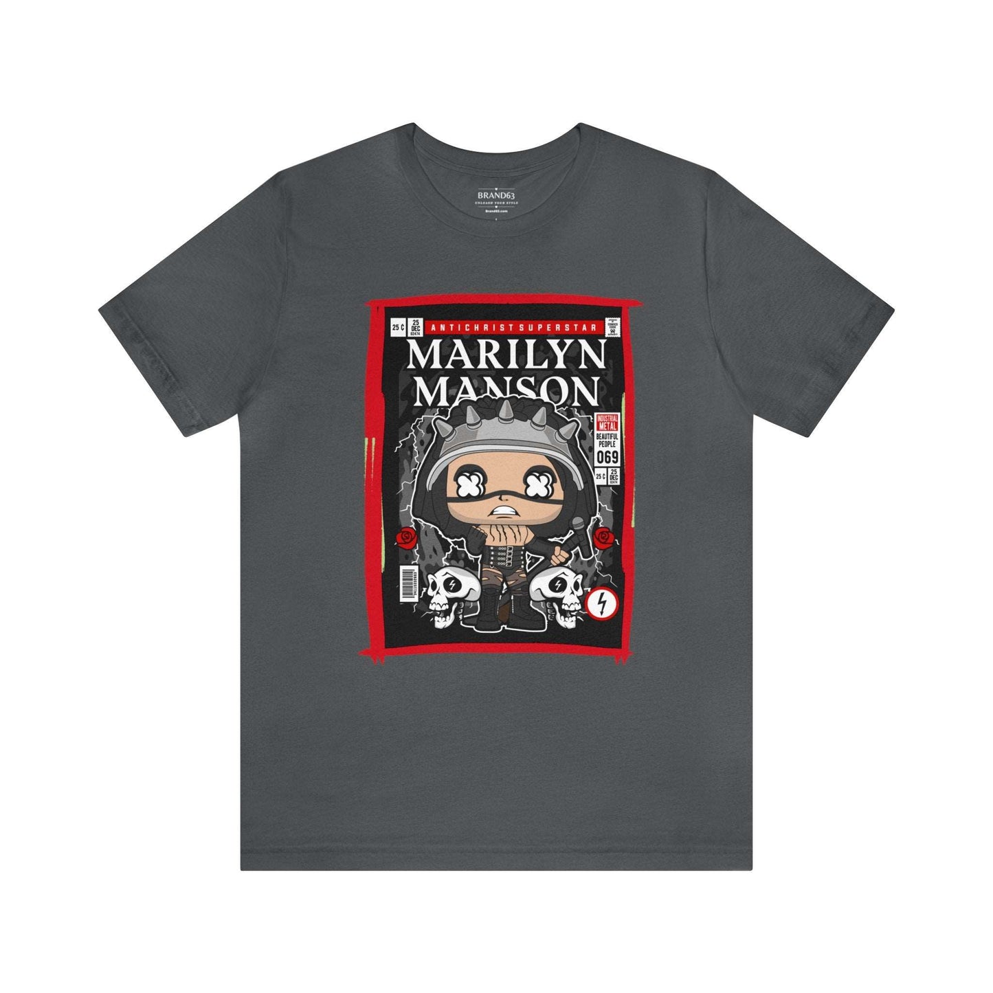 Marilyn Manson Retro Comic Book-Pop Art Graphic T-shirt