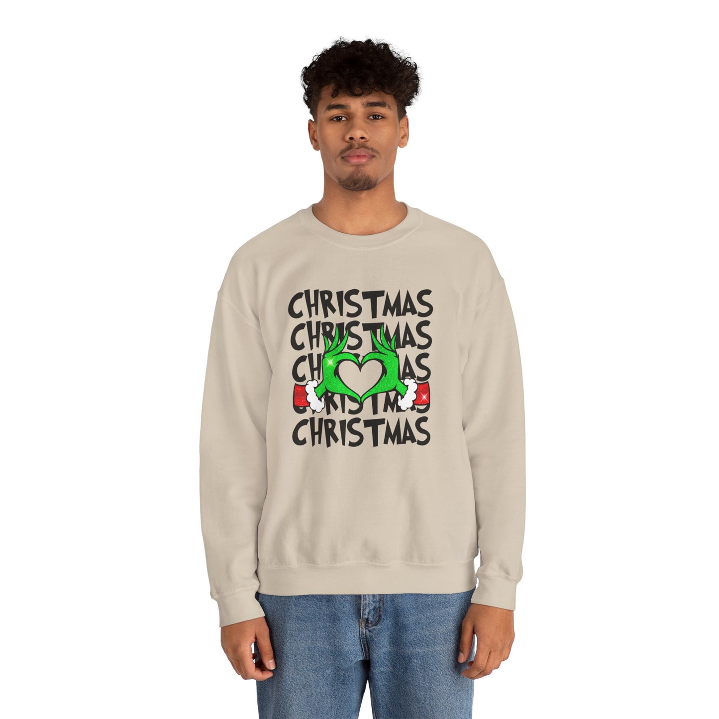 Grinchy Christmas Love Crewneck Sweatshirt