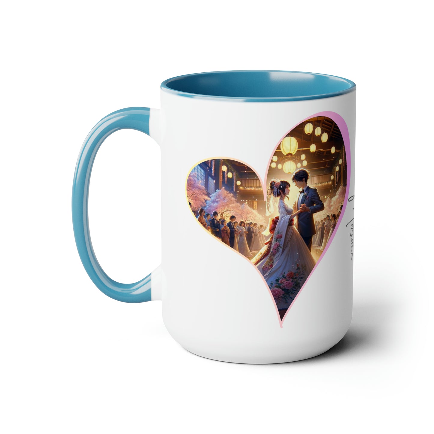 Yumi & Alex Carter Coffee Mug |  Two-Tone 15oz Mug