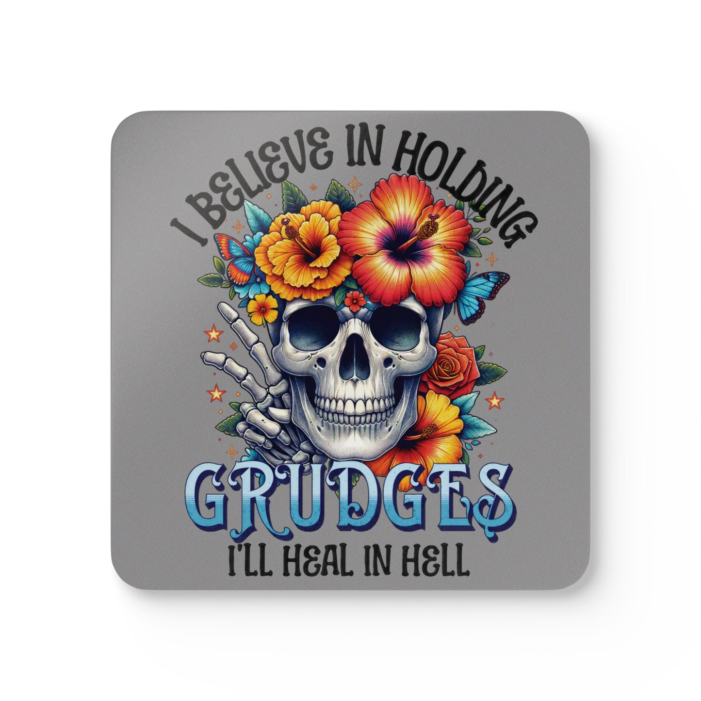 coaster set, personalized coaster, custom coasters, custom wedding gift, houseware gift, skull gift, skull accessories.